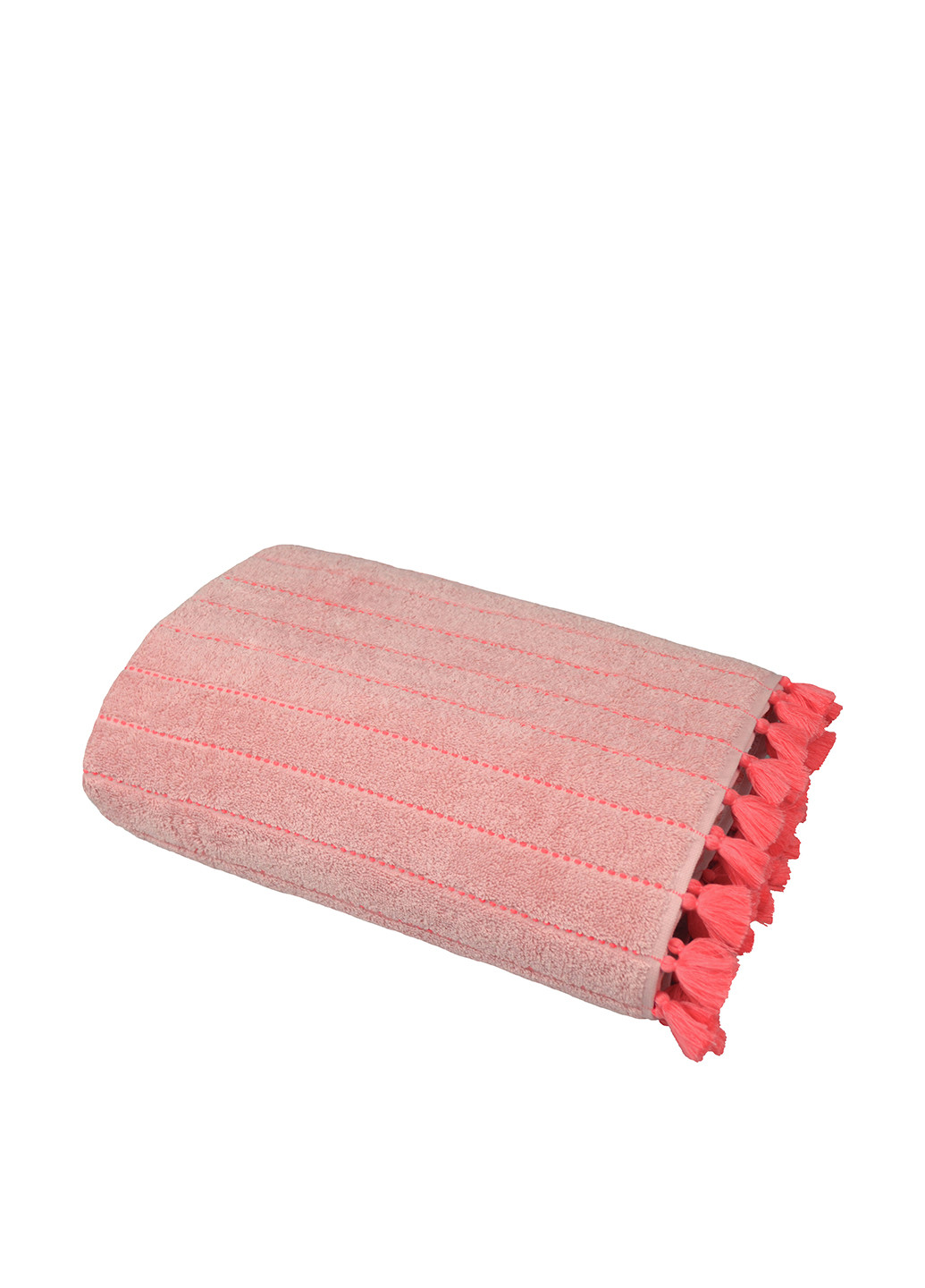 No Brand полотенце, 70х140 см однотонный розовый производство - Турция