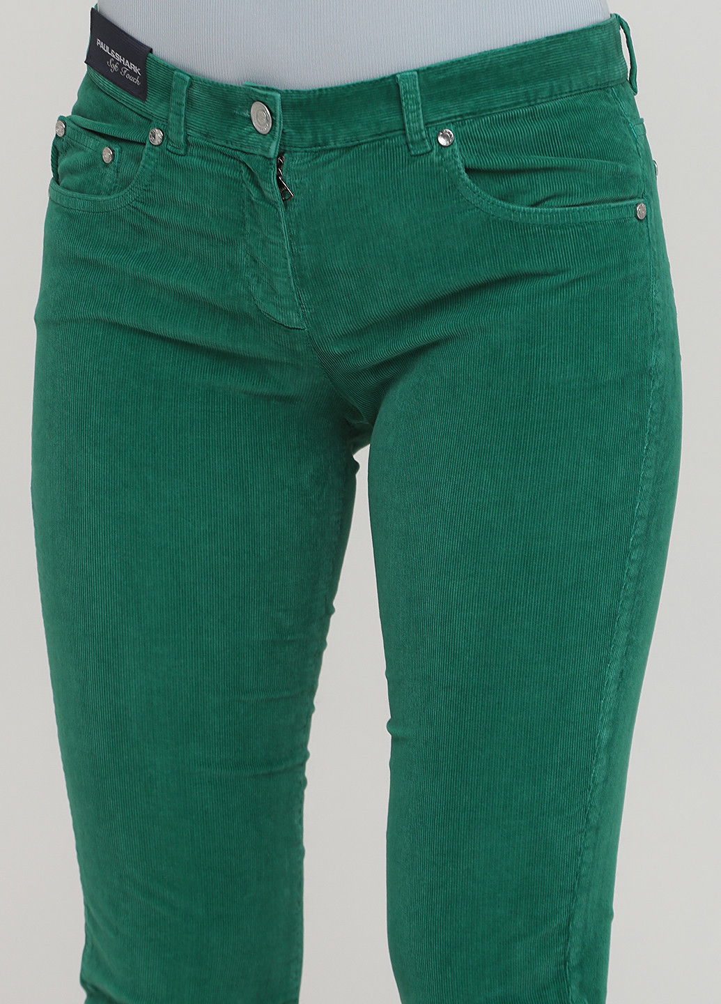 Зеленые кэжуал демисезонные зауженные брюки Paul & Shark