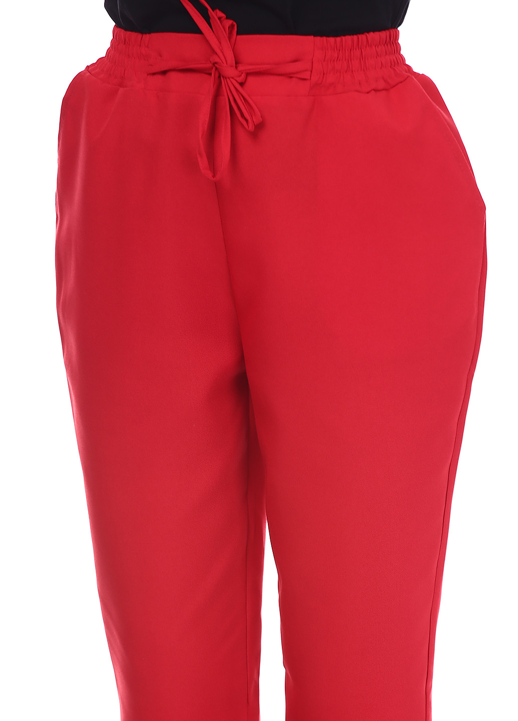 Красные кэжуал летние зауженные брюки ANVI