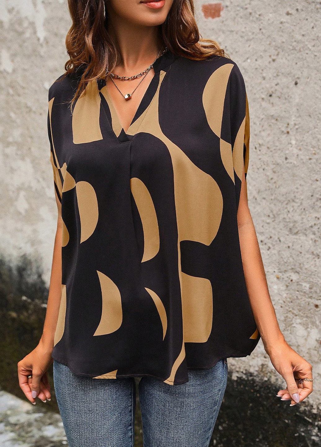 Чорна блуза SHEIN