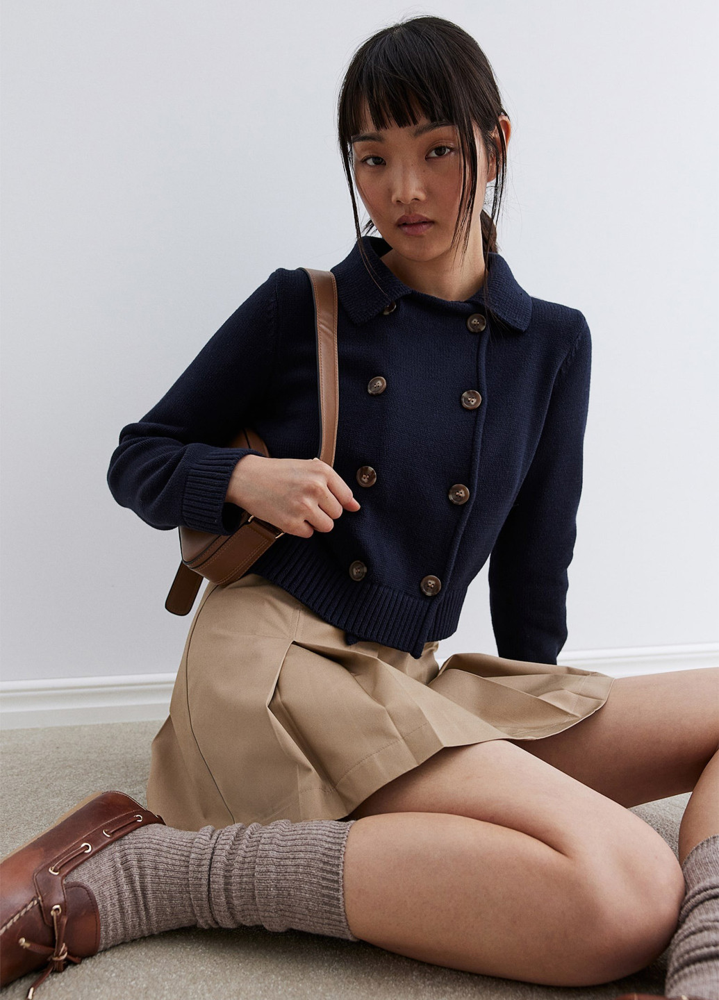 Темно-синий демисезонный кардиган H&M