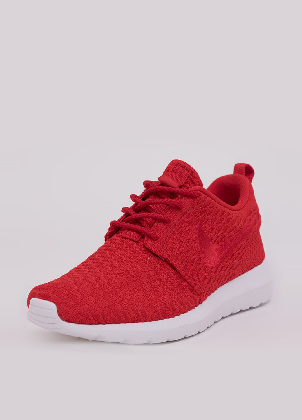 Красные демисезонные кроссовки Nike ROSHE NM FLYKNIT