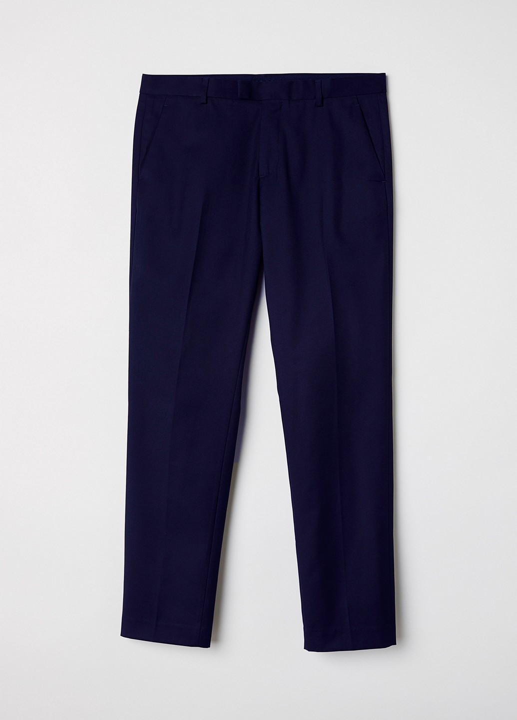 Темно-синие классические демисезонные классические брюки H&M