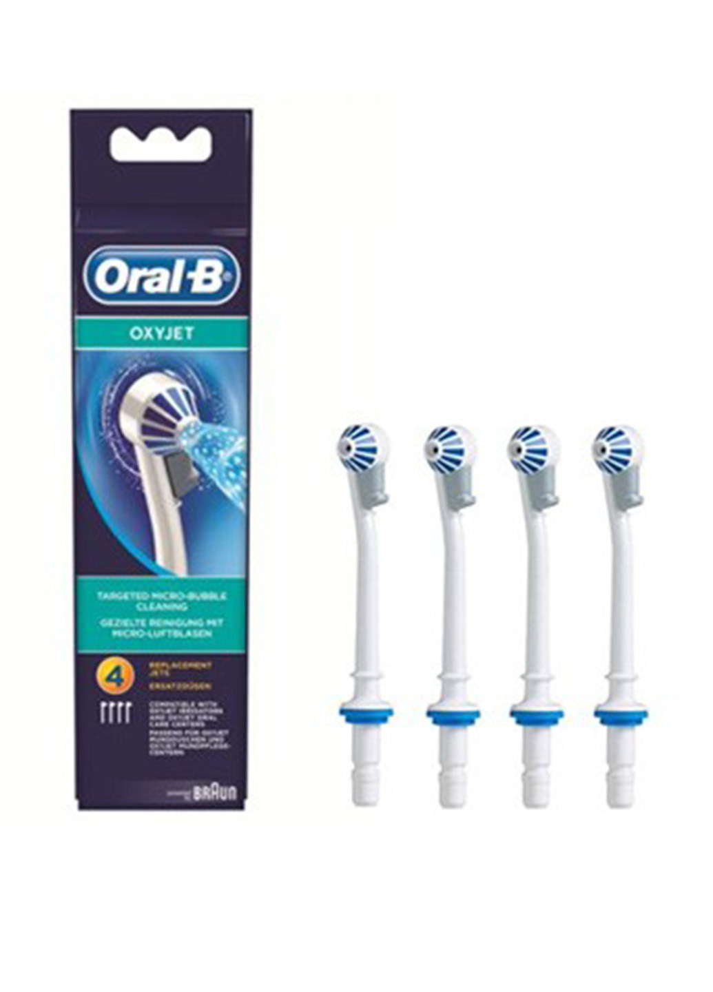 Насадки для иригатора ORAL_B Oxyjet EB17, 4 шт. Oral-B (13835151)