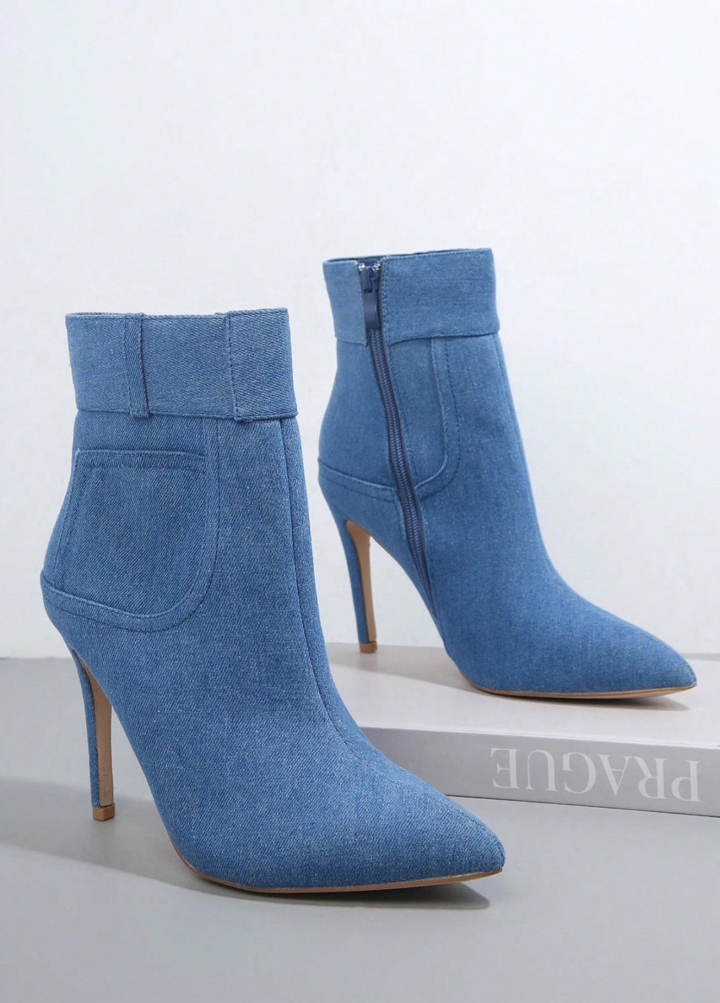 Осенние ботинки SHEIN тканевые