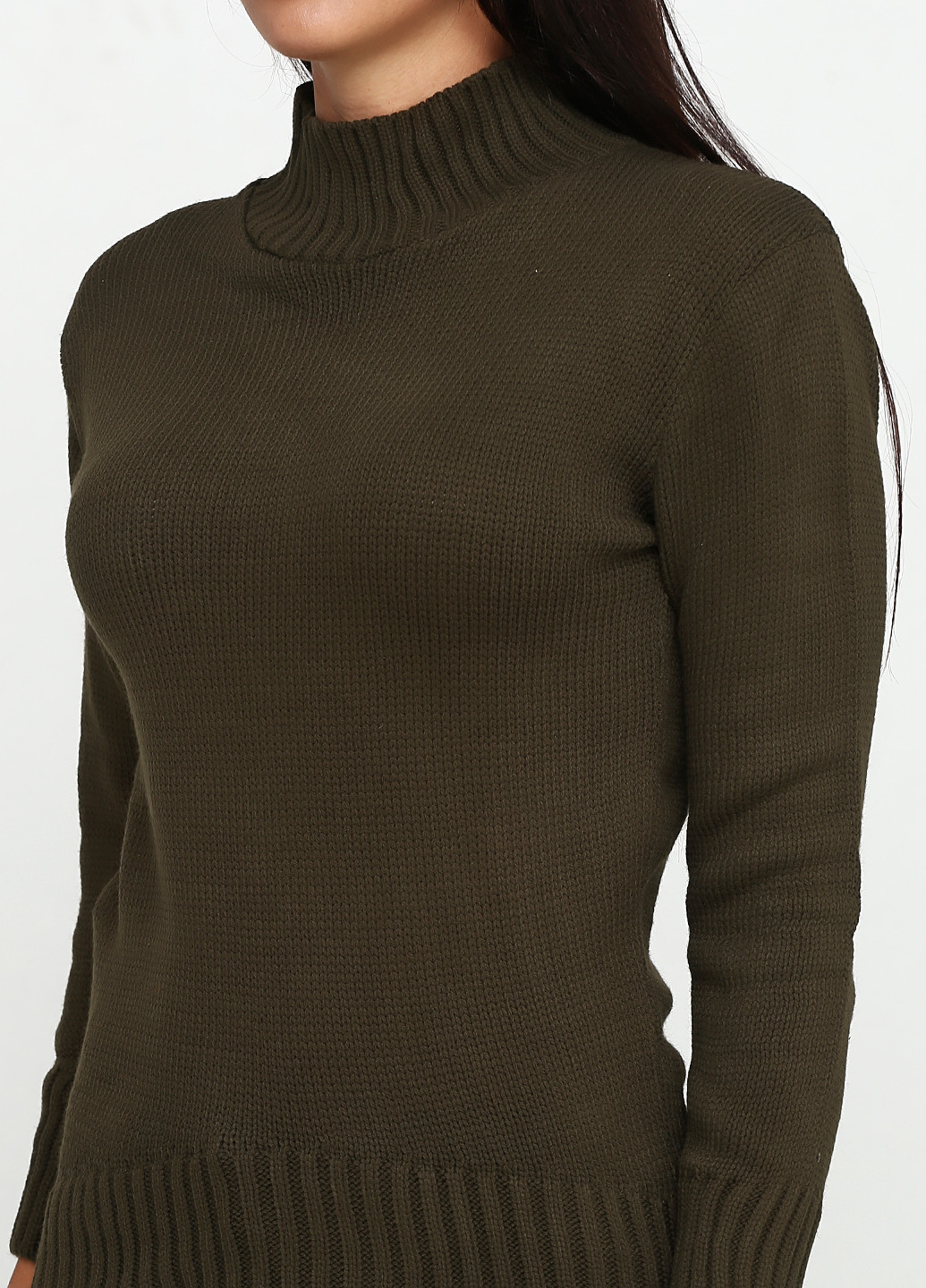 Оливковый (хаки) демисезонный свитер джемпер Imperial