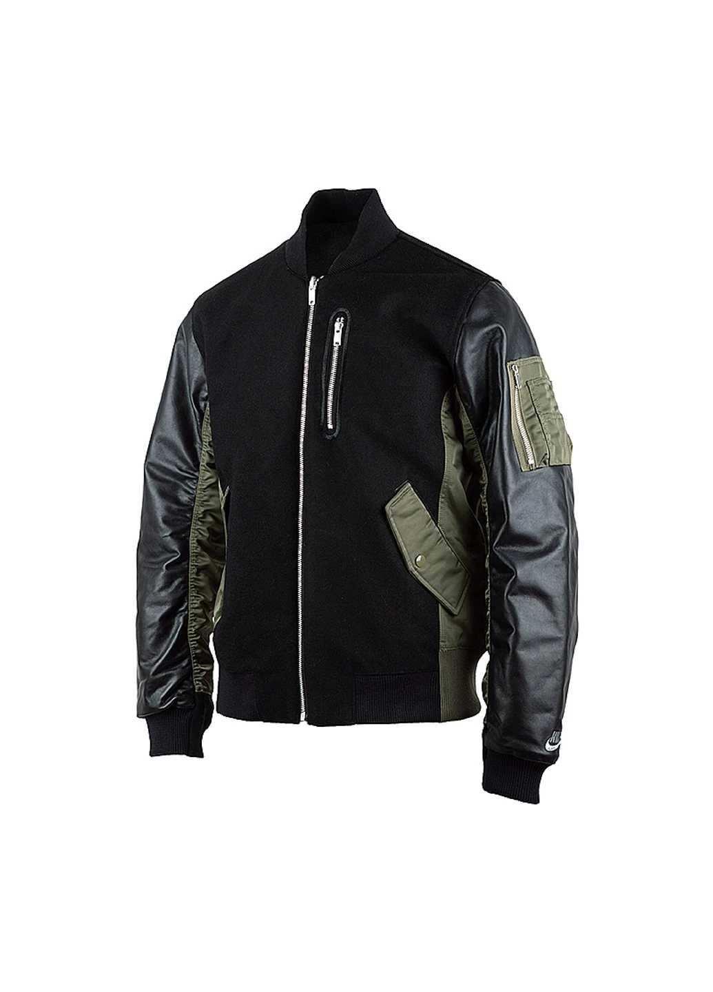 Чорна демісезонна куртка m nsw tf white space dstyr jkt Nike