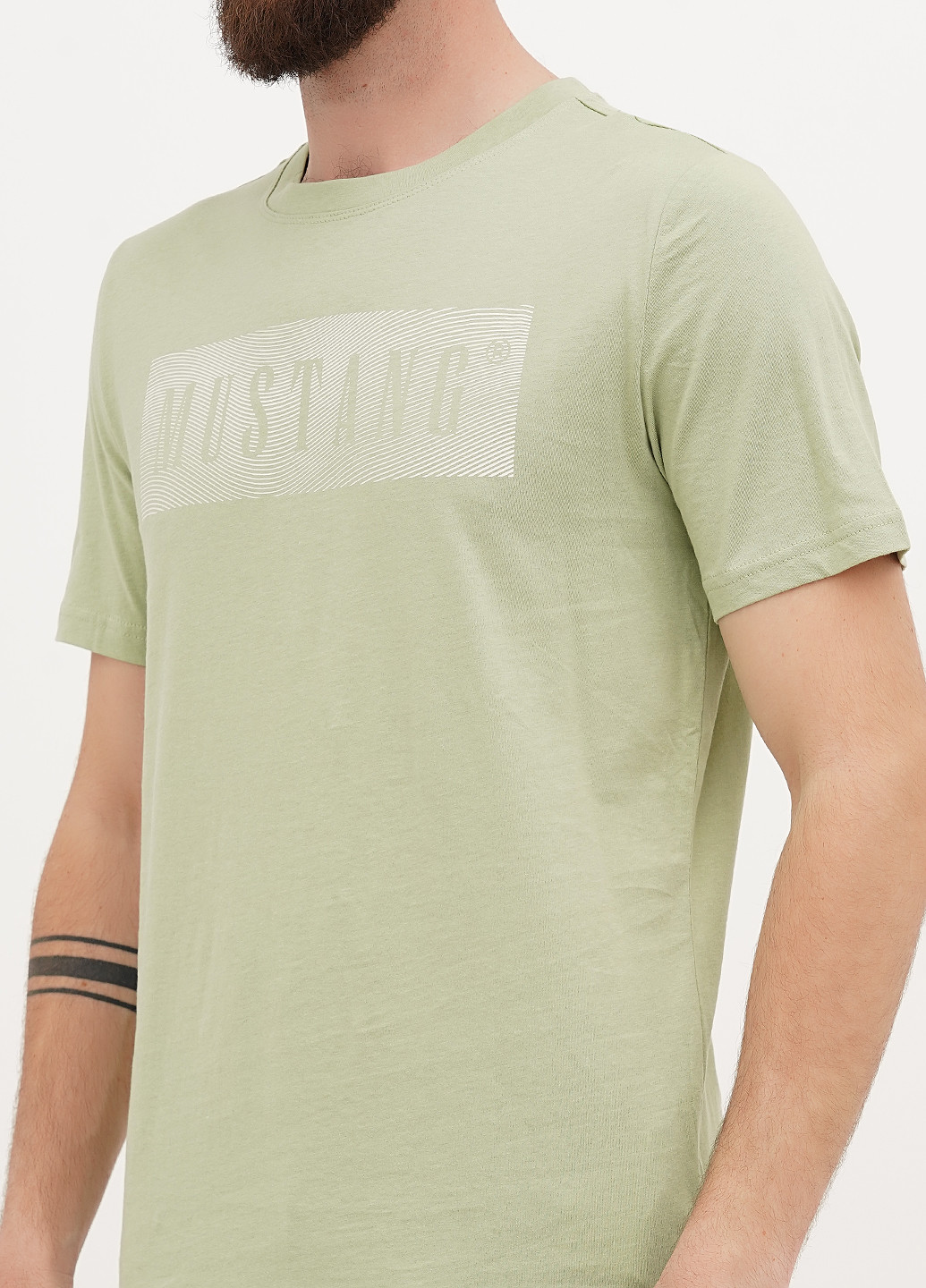 Світло-зелена футболка Mustang