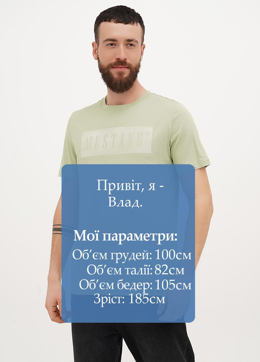 Світло-зелена футболка Mustang