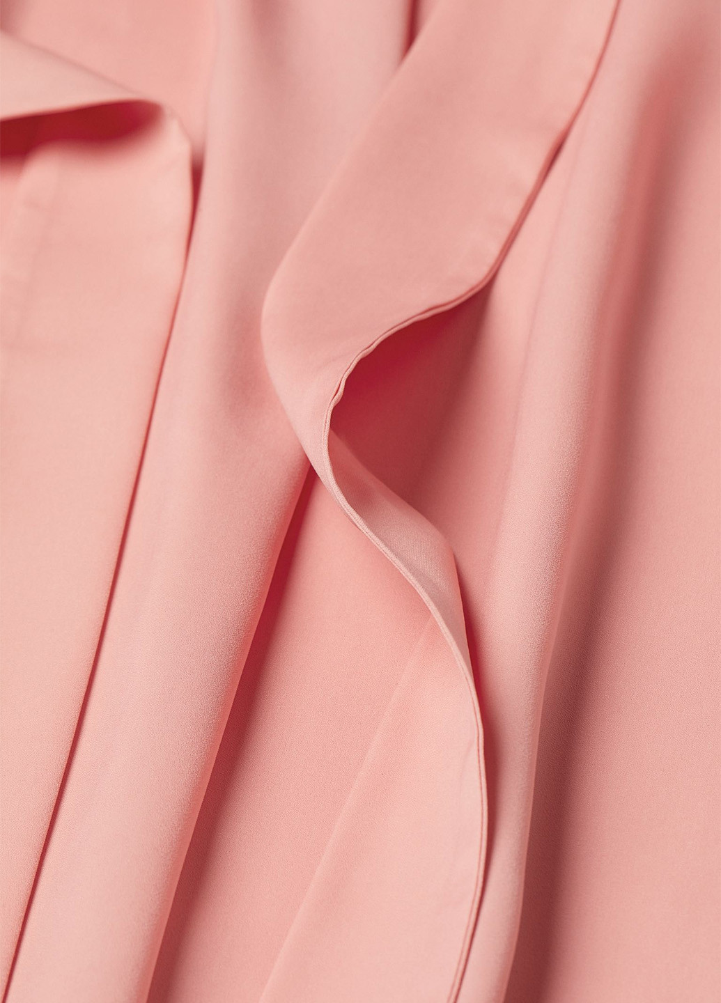 Коралловое кэжуал платье H&M однотонное