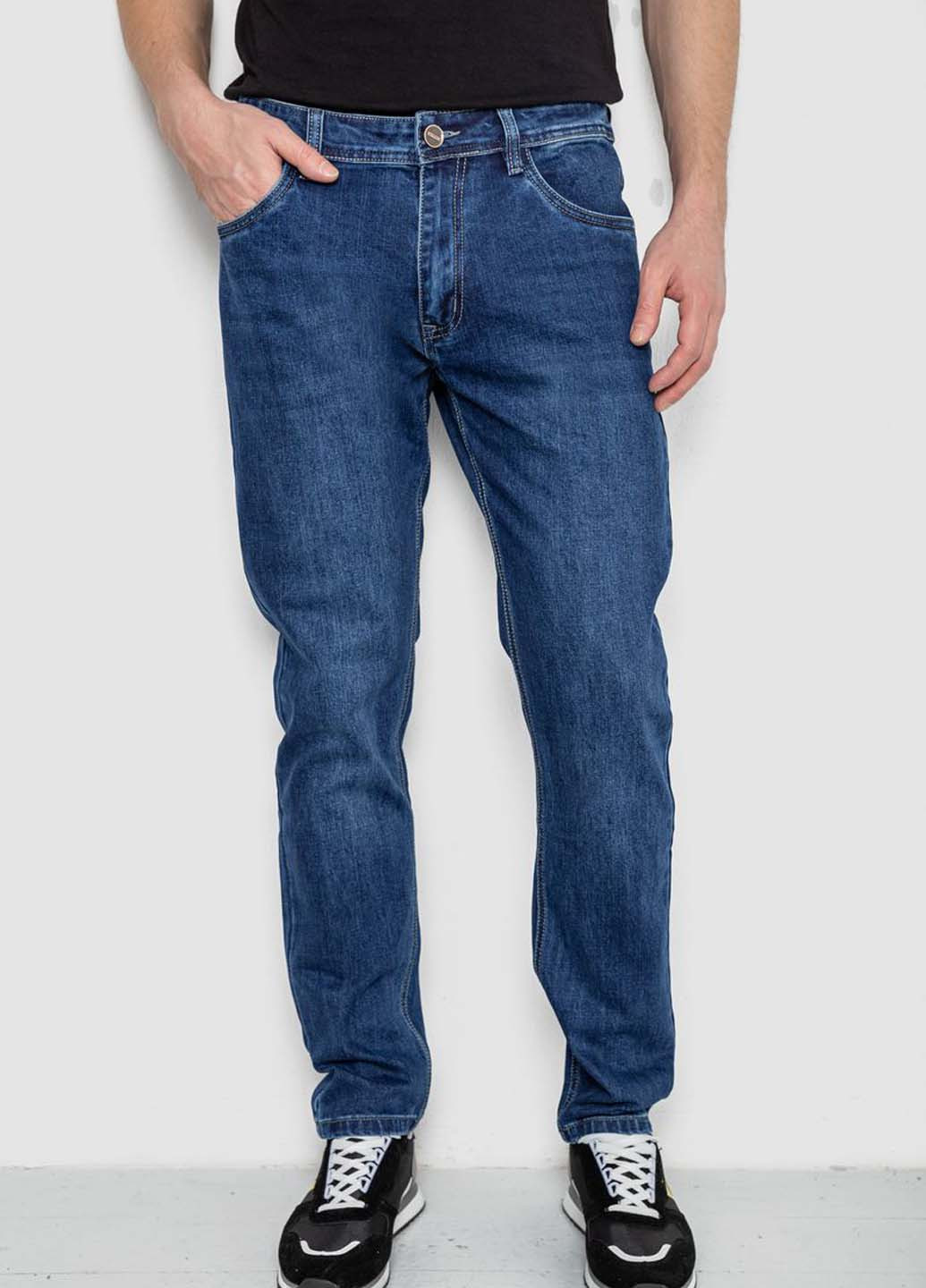 Синие демисезонные регюлар фит джинсы Ager