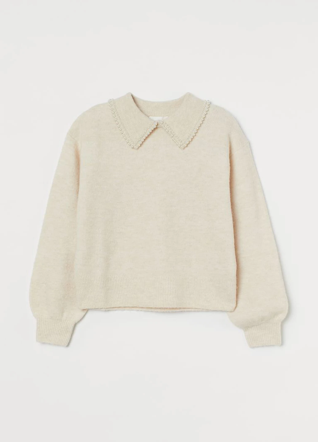 Молочный демисезонный свитер H&M
