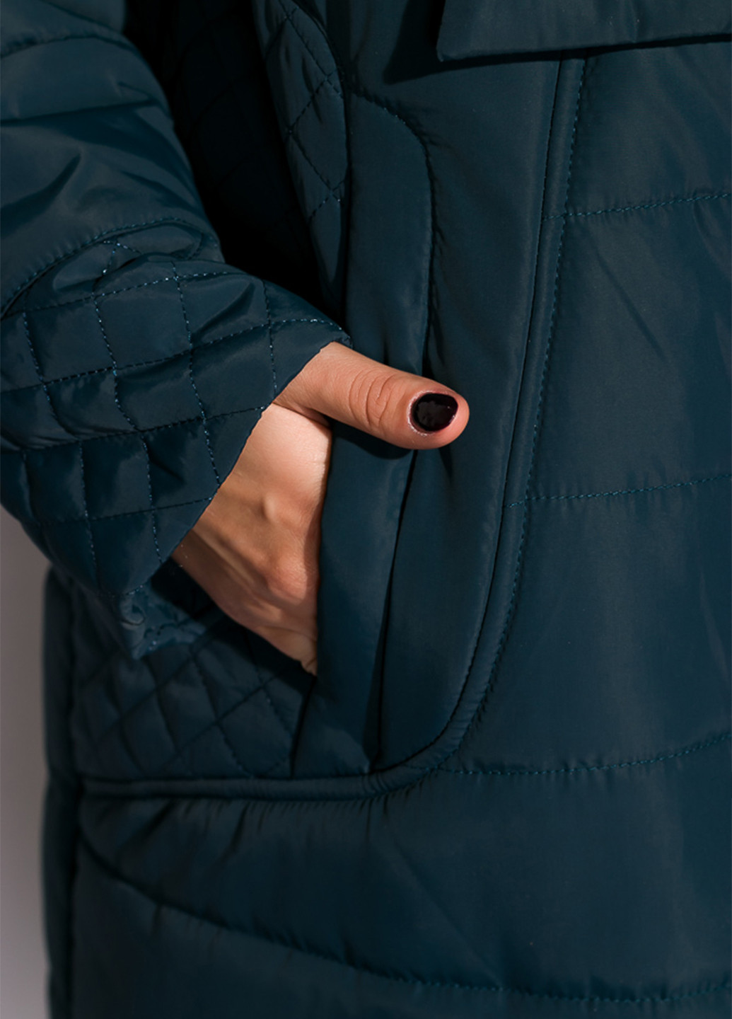 Темно-бірюзова зимня куртка Time of Style