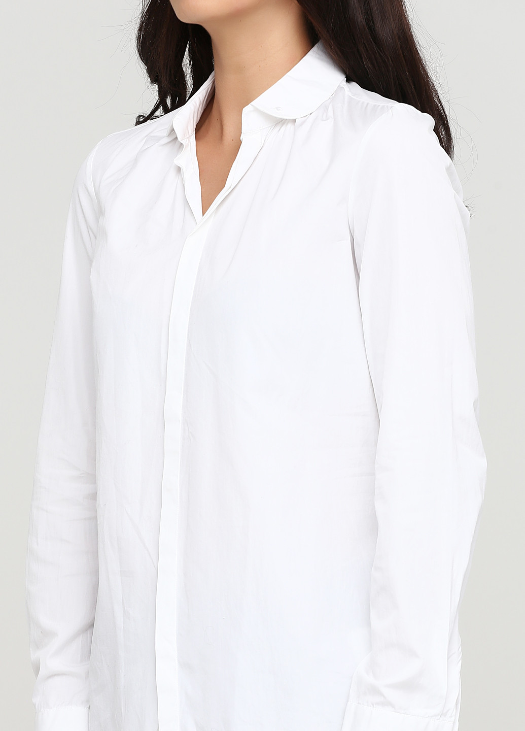 Белая кэжуал рубашка однотонная Dsquared