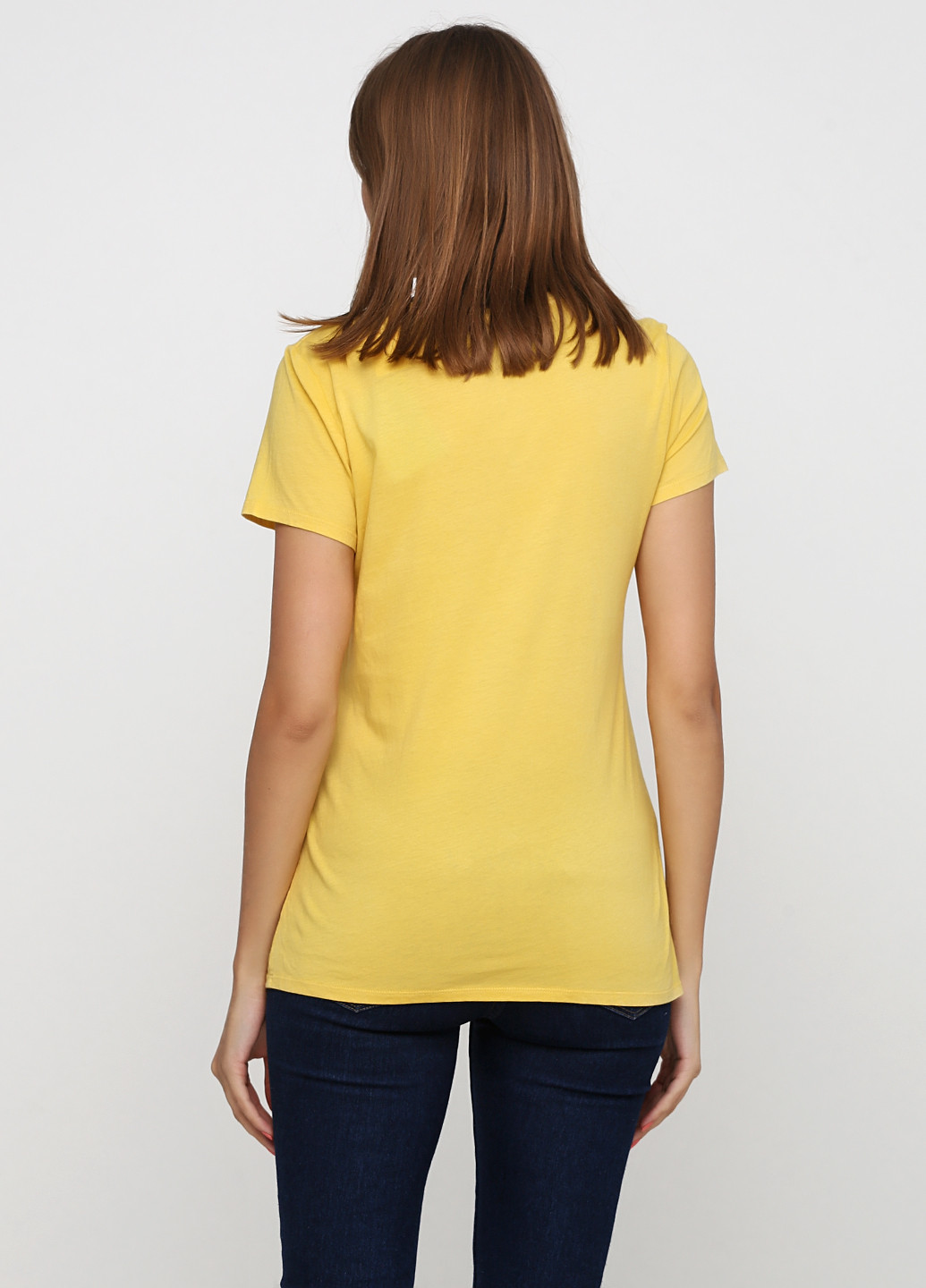 Желтая летняя футболка Francesca's