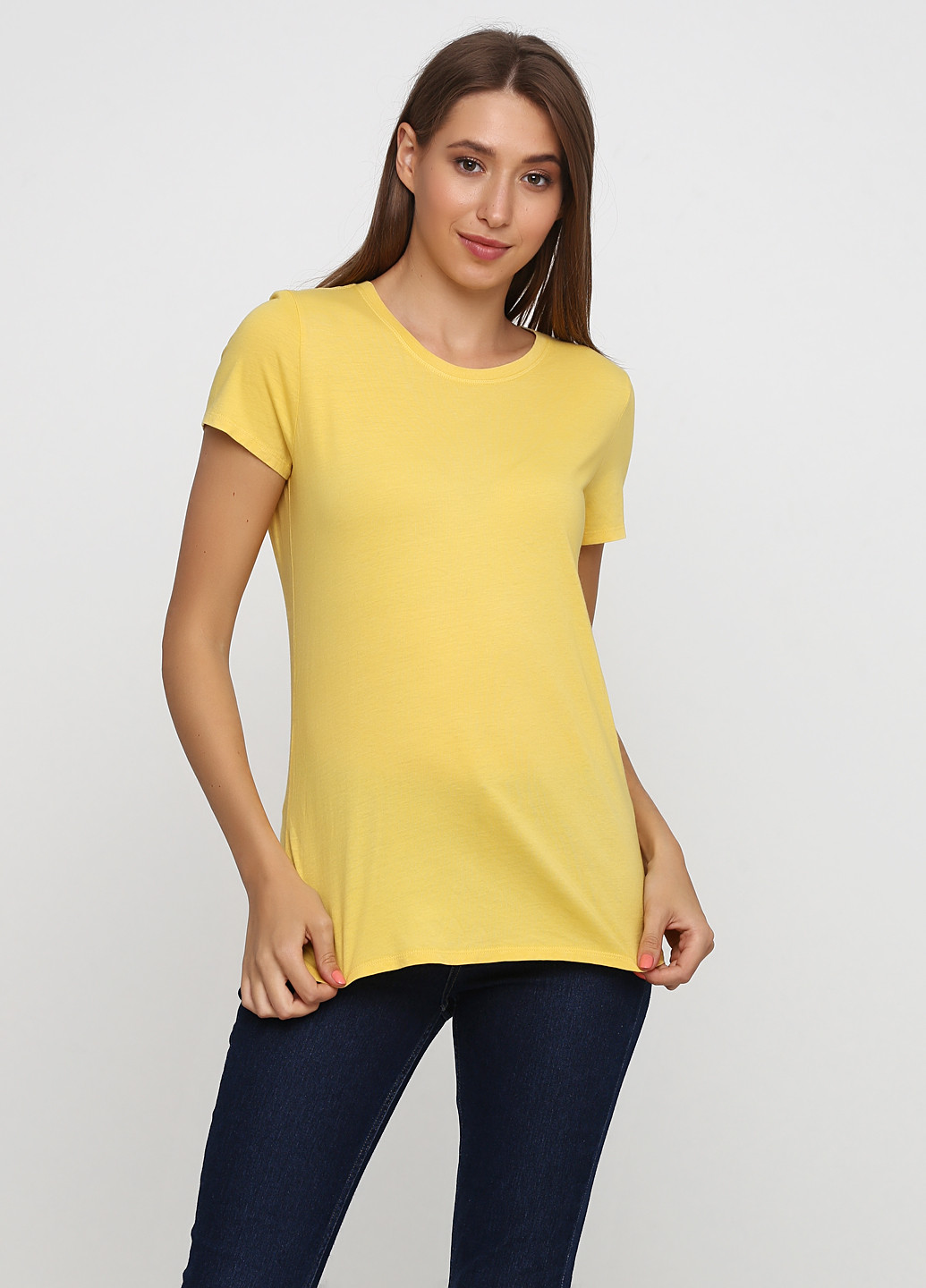 Желтая летняя футболка Francesca's