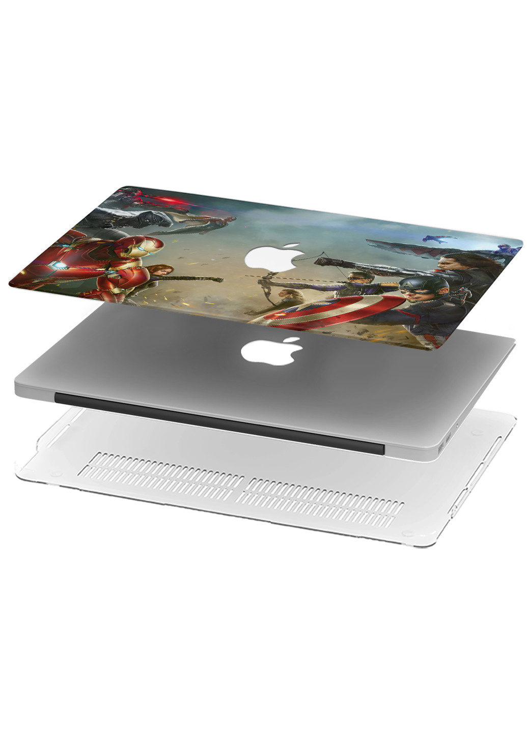 Чохол пластиковий для Apple MacBook Air 13 A1932 / A2179 / A2337 Марвел (Marvel) (9656-1690) MobiPrint (218528612)