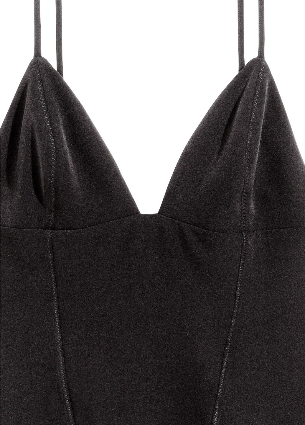 Черное кэжуал платье H&M однотонное