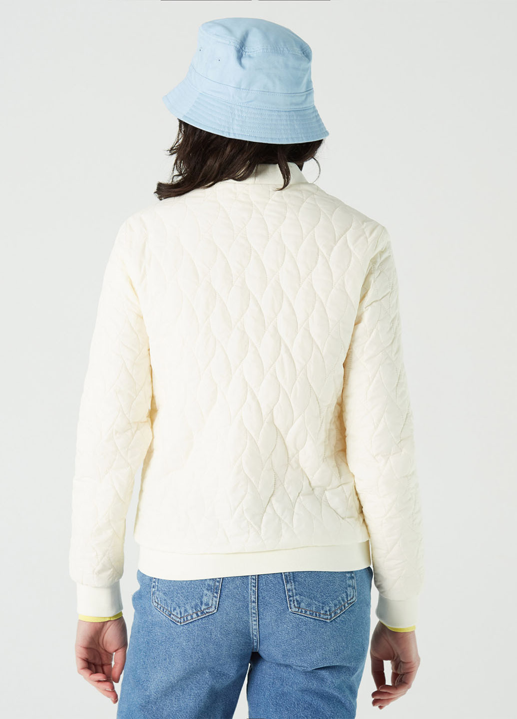 Молочная демисезонная куртка Lacoste