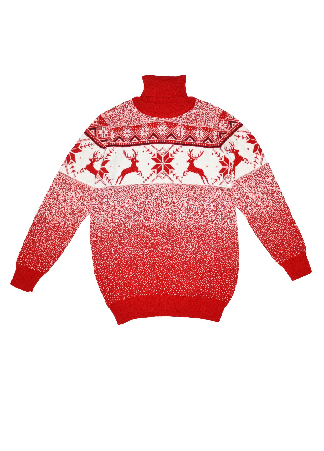 Красный зимний свитер пуловер Gerekli