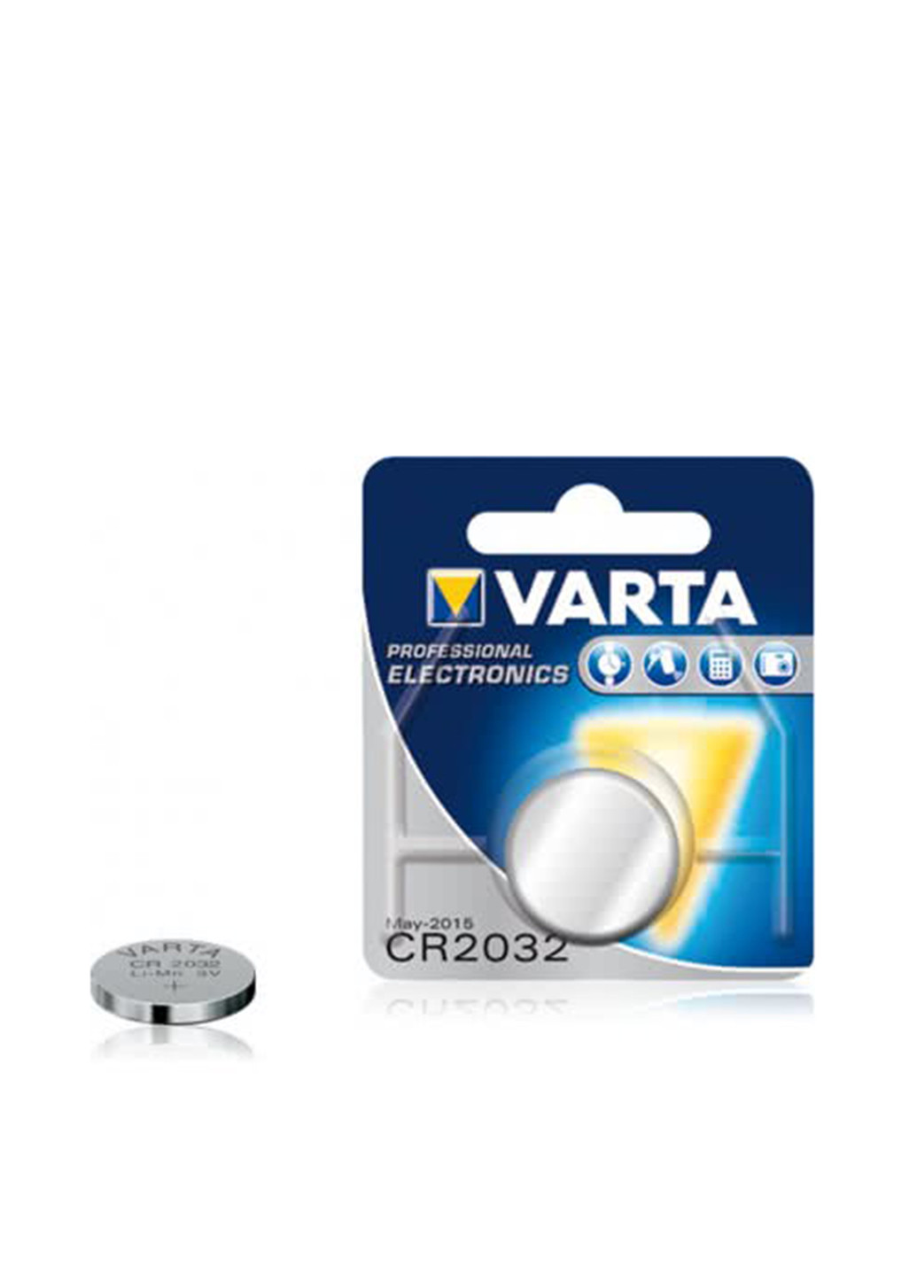 Батарейка Varta CR 2032 BLI 1 LITHIUM (06032101401) серебристые