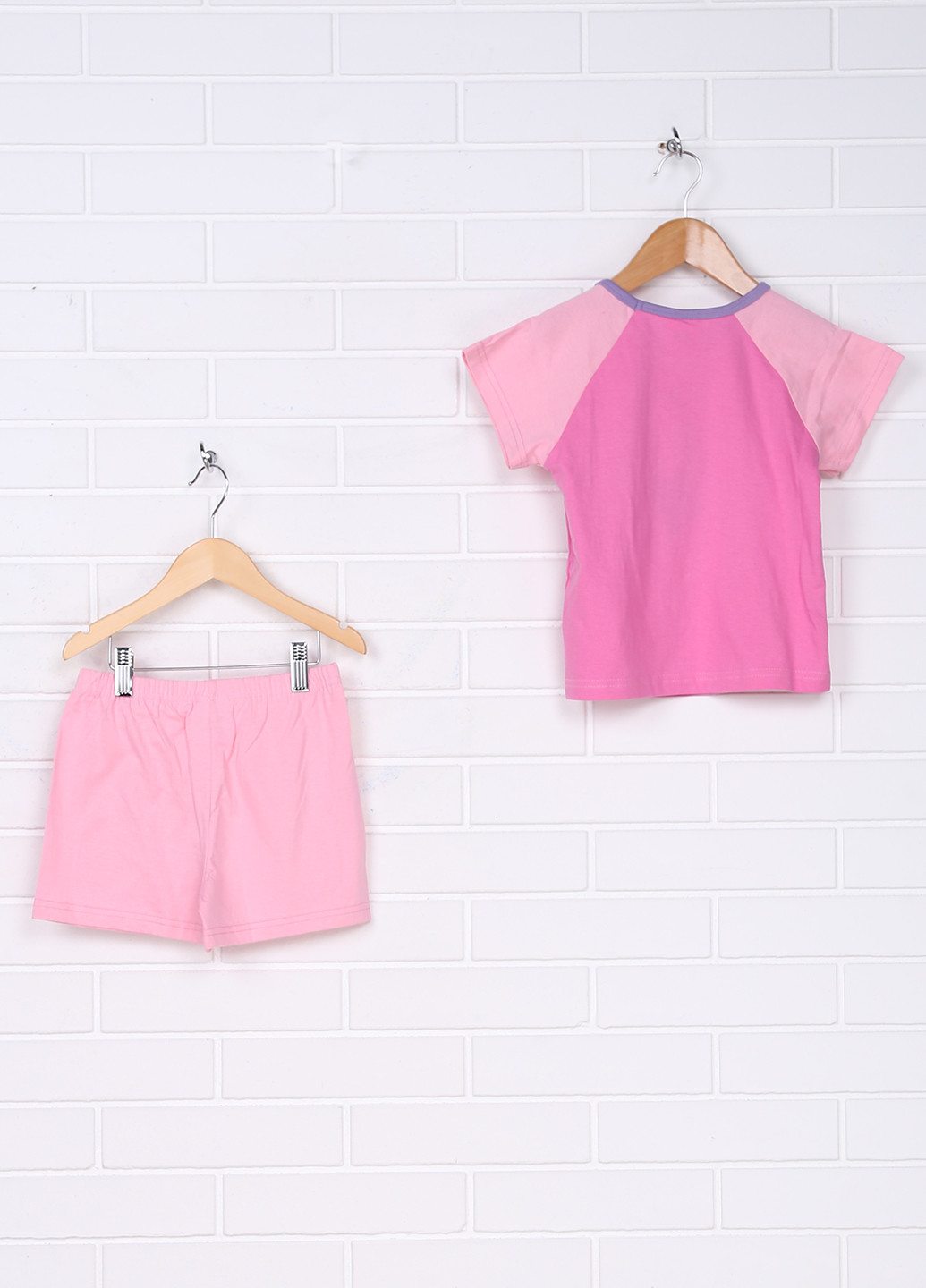Розовая всесезон пижама (футболка, шорты) Disney
