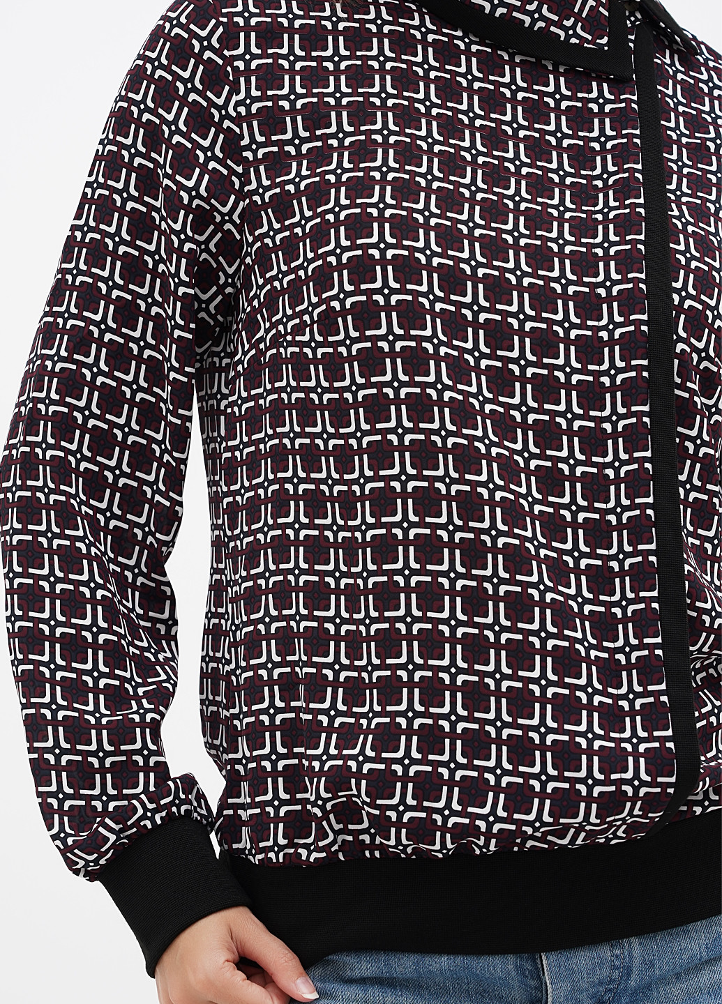 Бордова блуза Sassofono