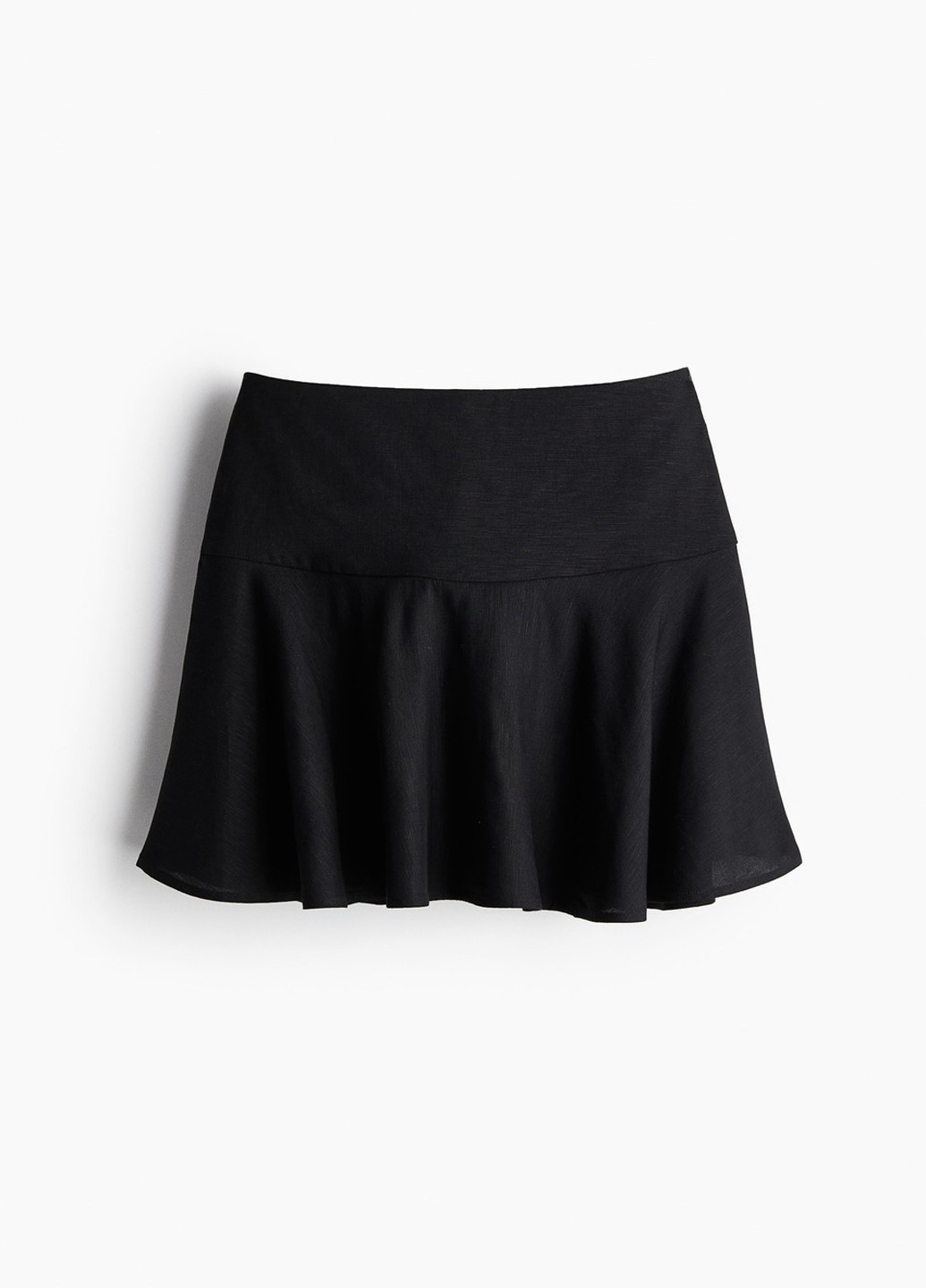 Черная кэжуал однотонная юбка H&M