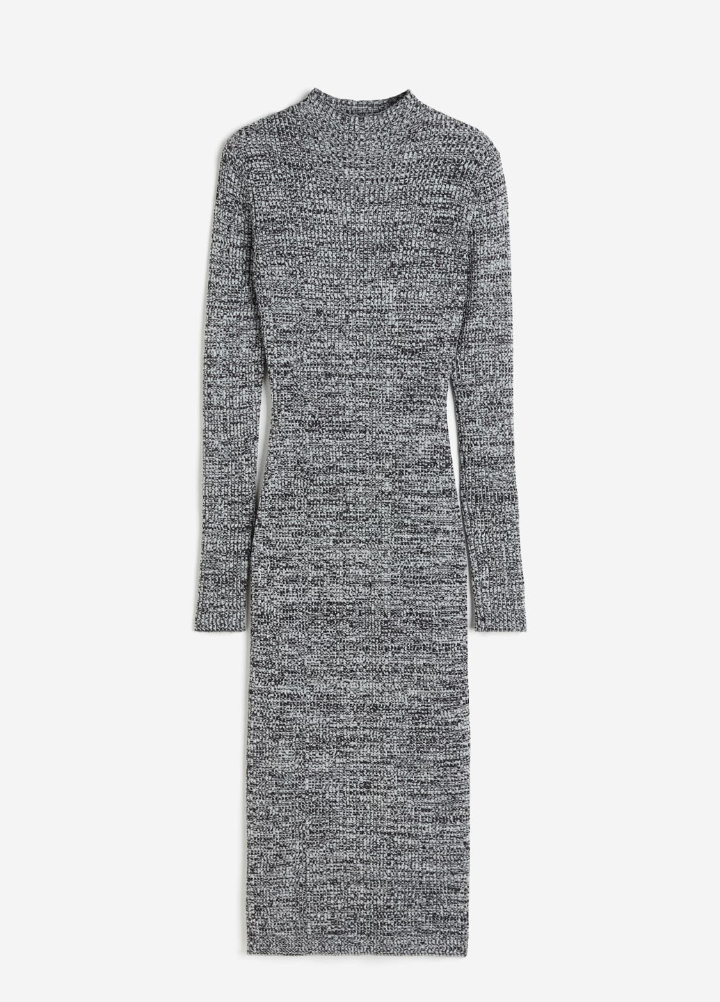 Сіра кежуал сукня сукня-водолазка H&M меланжева
