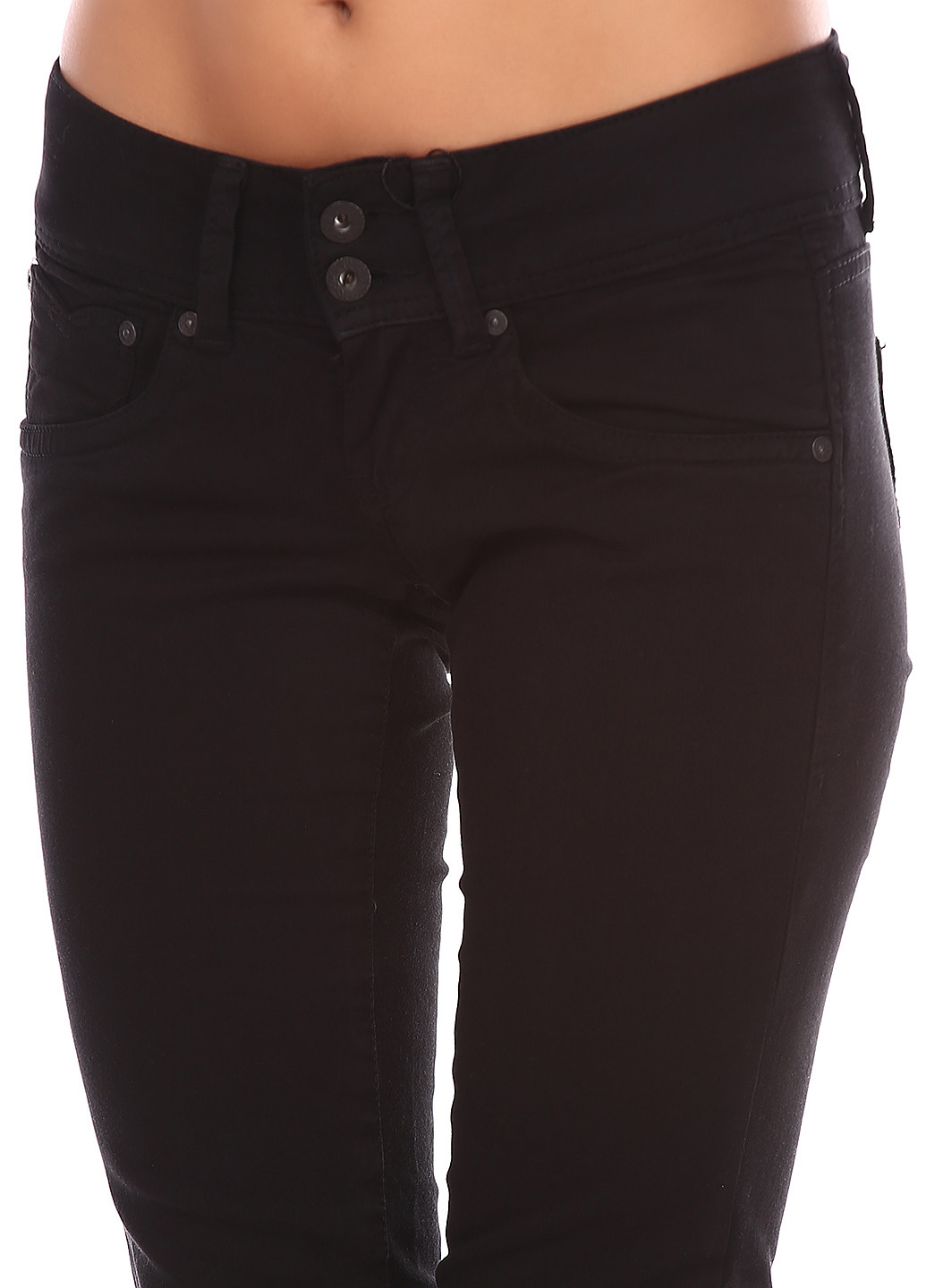Черные кэжуал демисезонные зауженные брюки Pepe Jeans
