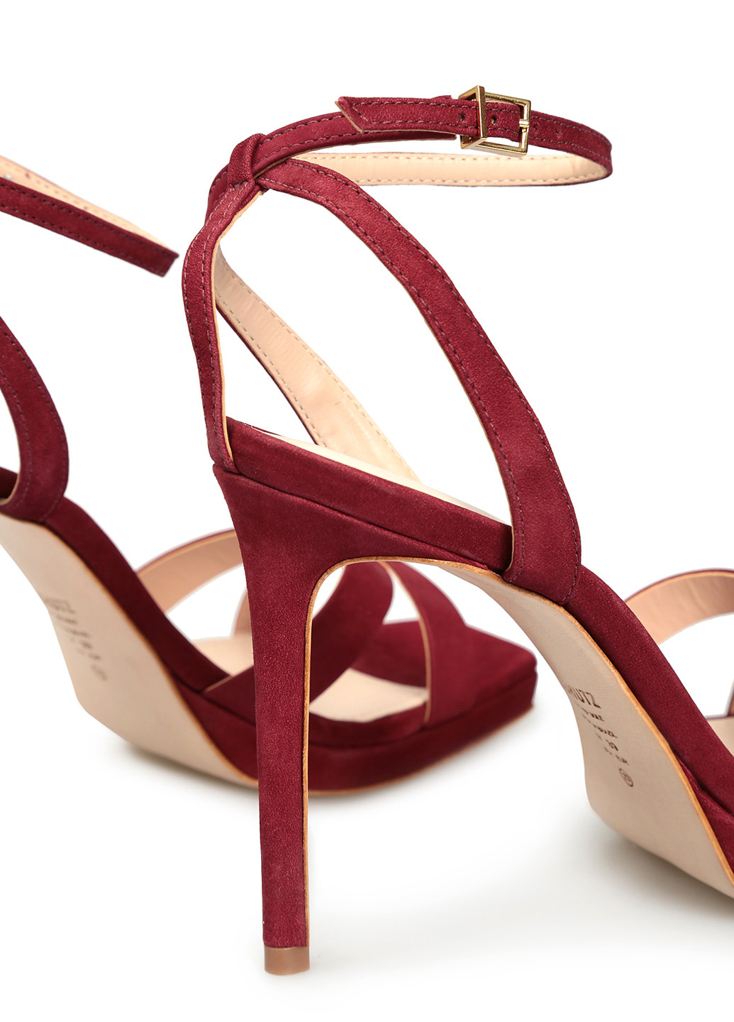 Бордовые босоножки Schutz с ремешком