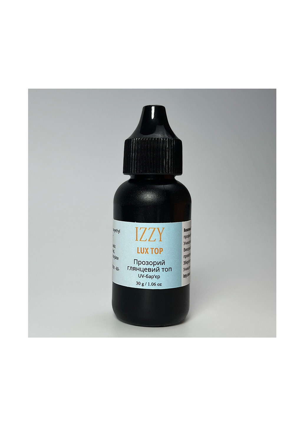 Глянцевый топ для маникюра Lux Top, с защитой от УФ-лучей, 30 г Izzy (363030424)