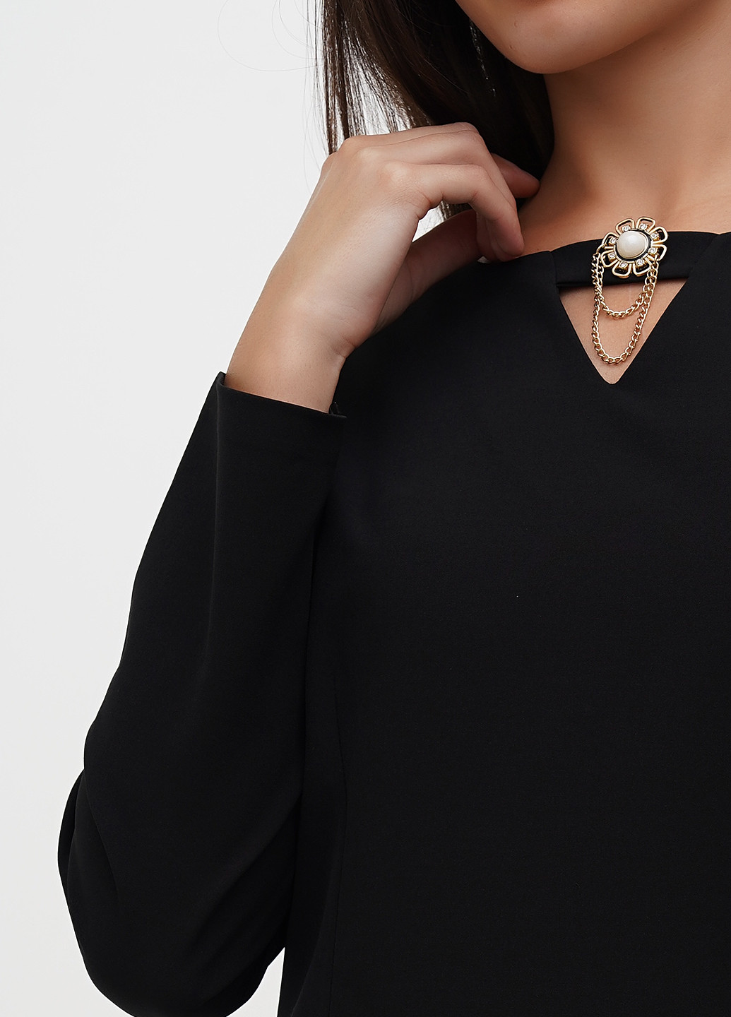 Чорна кежуал сукня футляр Sassofono однотонна