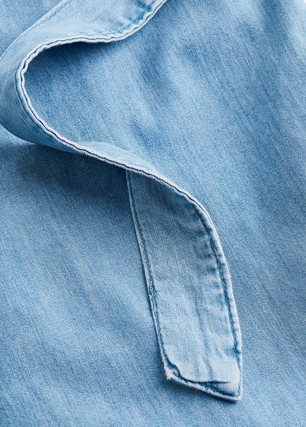 Голубое джинсовое платье H&M однотонное