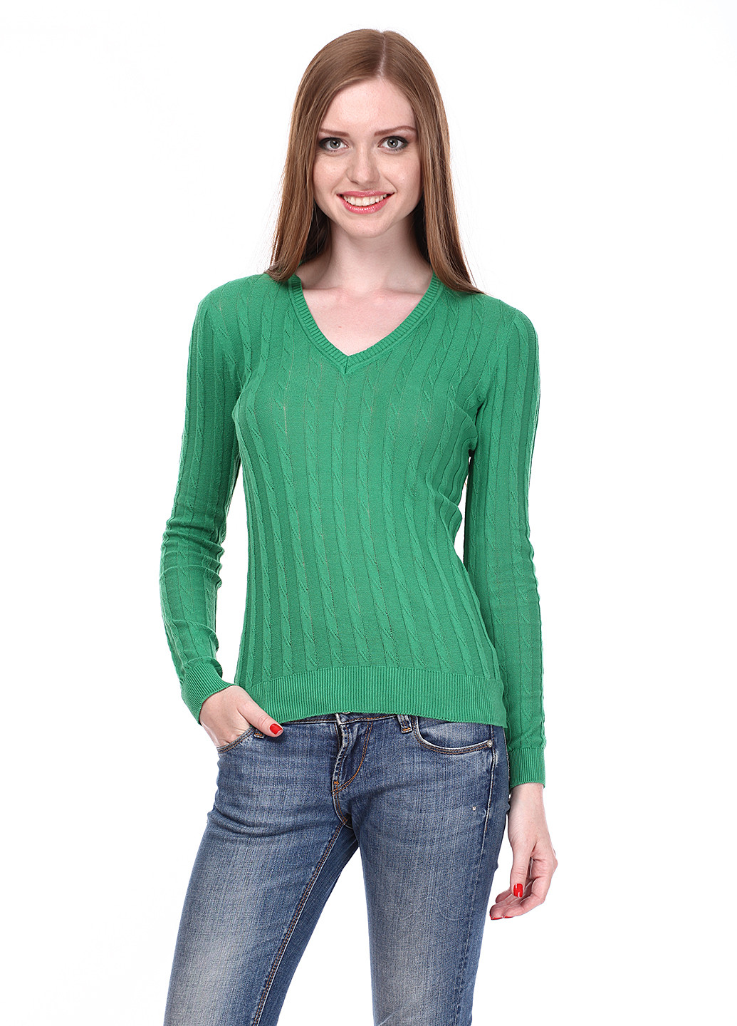 Зеленый демисезонный пуловер пуловер Folgore Milano