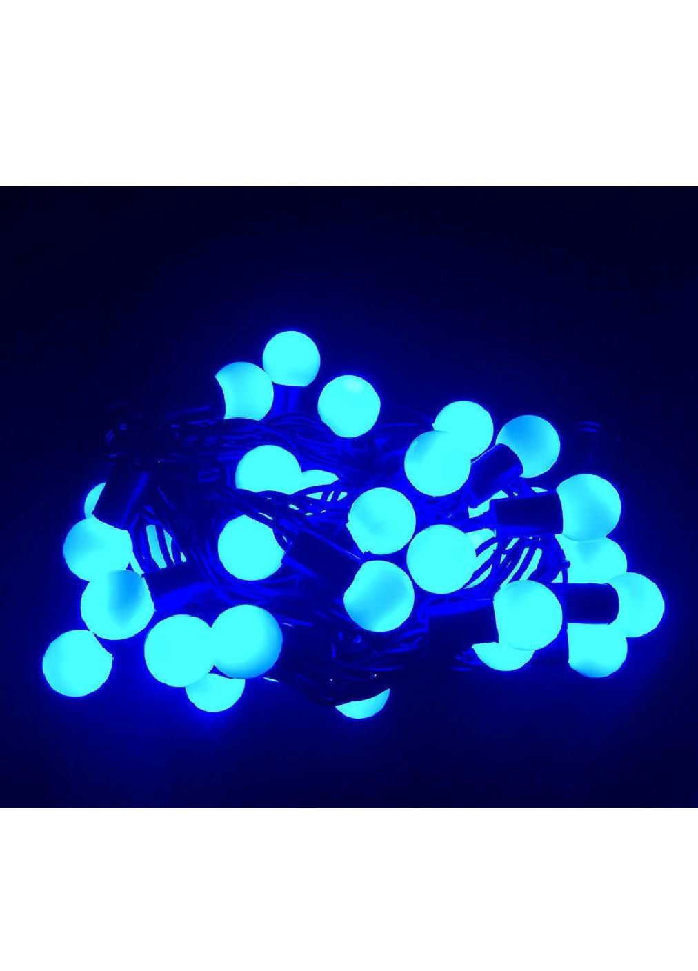 Светодиодная гирлянда на 100 Led Шарики синяя 8.5 м (2253701) Unbranded (255089246)