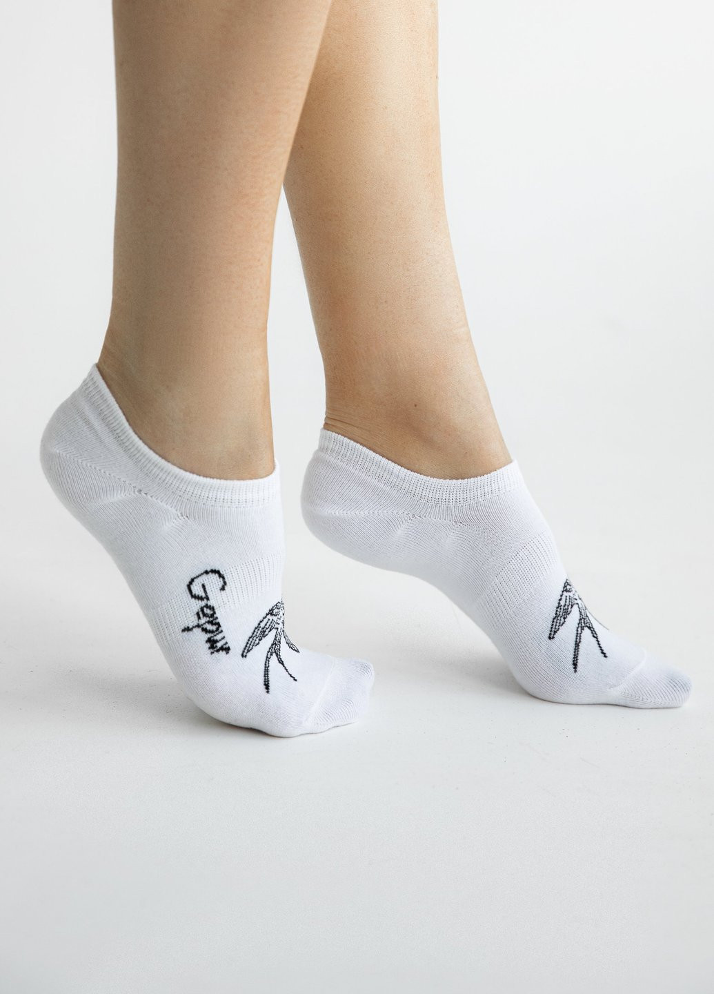 Белые носки Gepur рисунки (346046613)