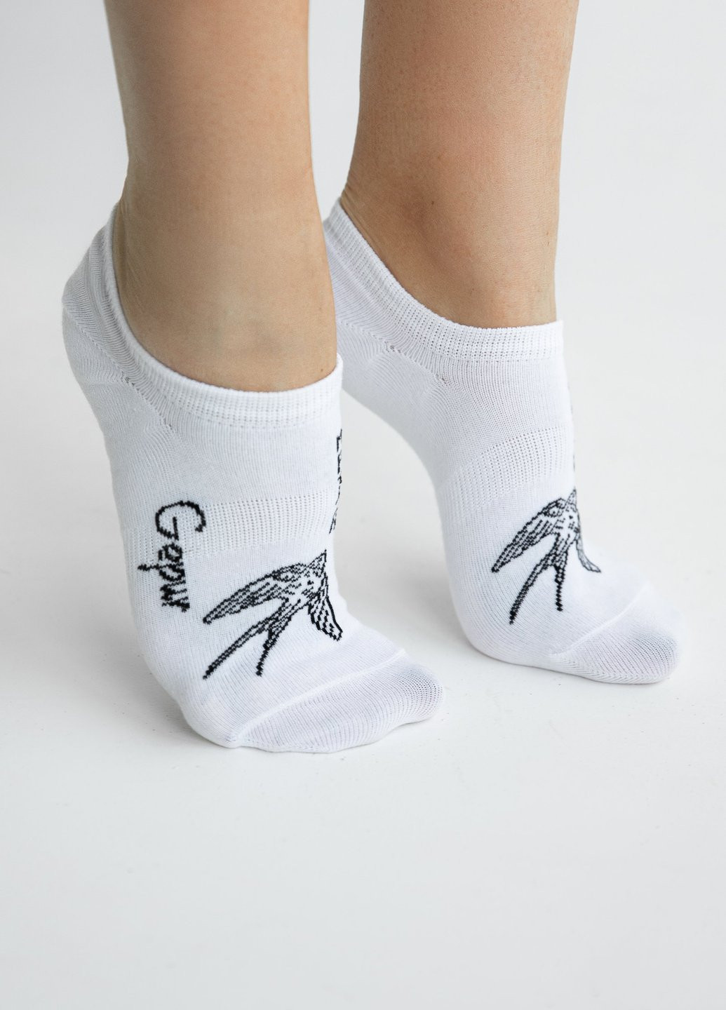 Белые носки Gepur рисунки (346046613)