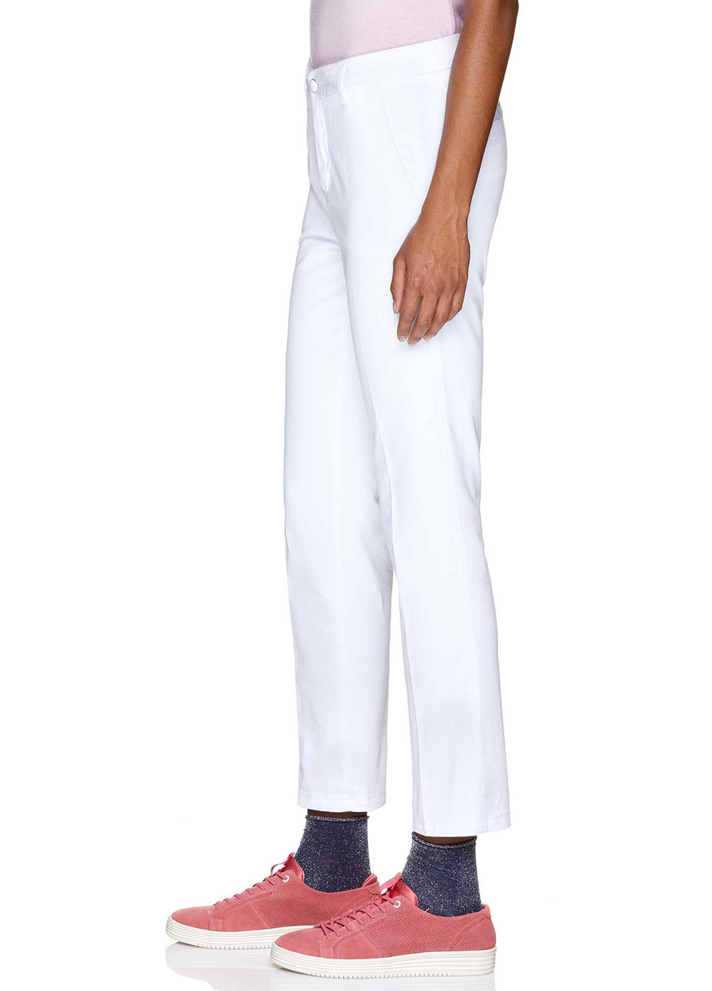 Белые кэжуал демисезонные брюки United Colors of Benetton