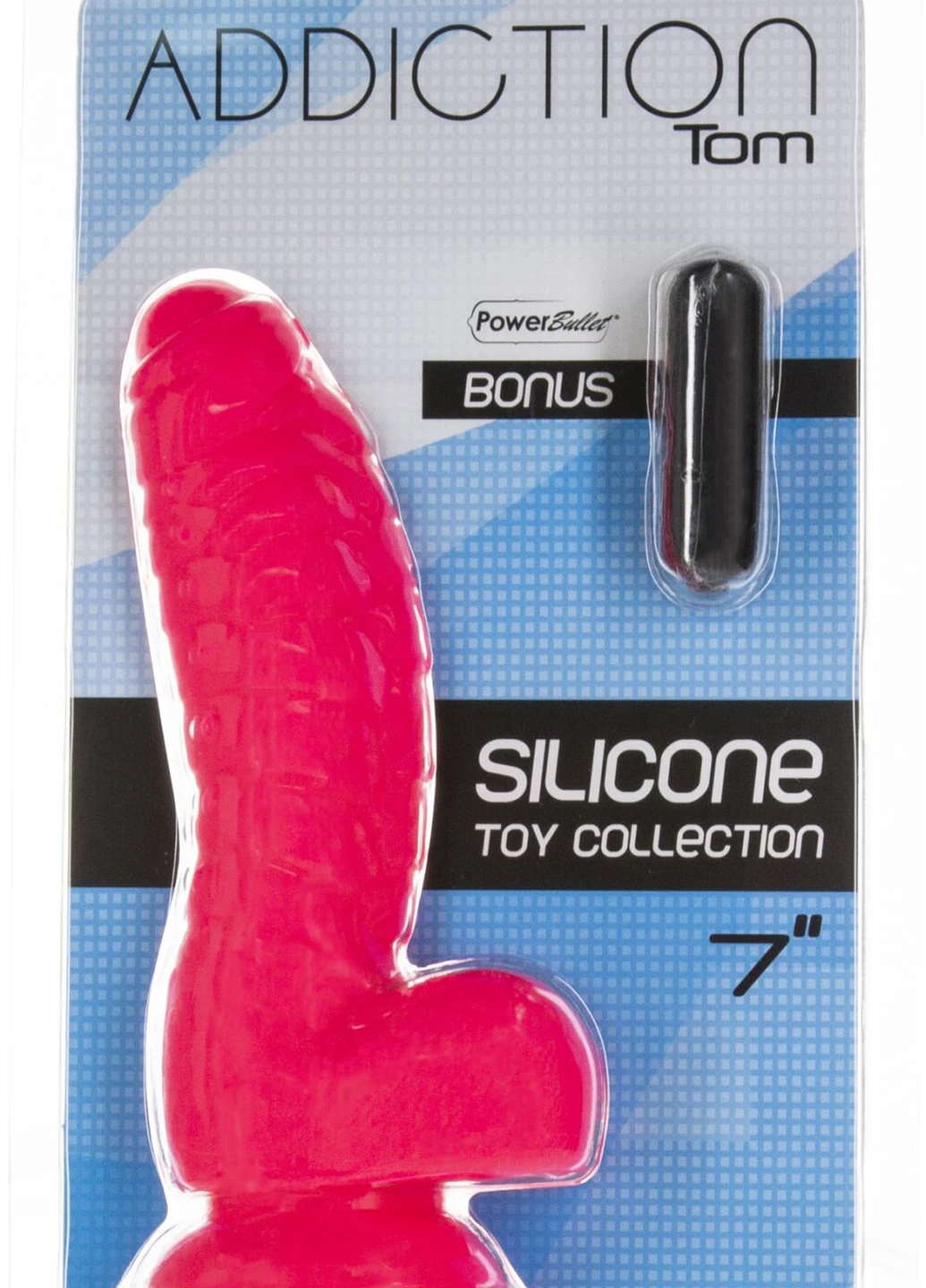 Фаллоимитатор - Tom 7" Dildo With Balls - Pink ADDICTION (254151928)