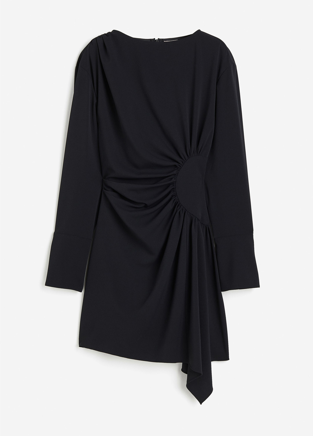 Черное вечернее, кэжуал платье H&M однотонное