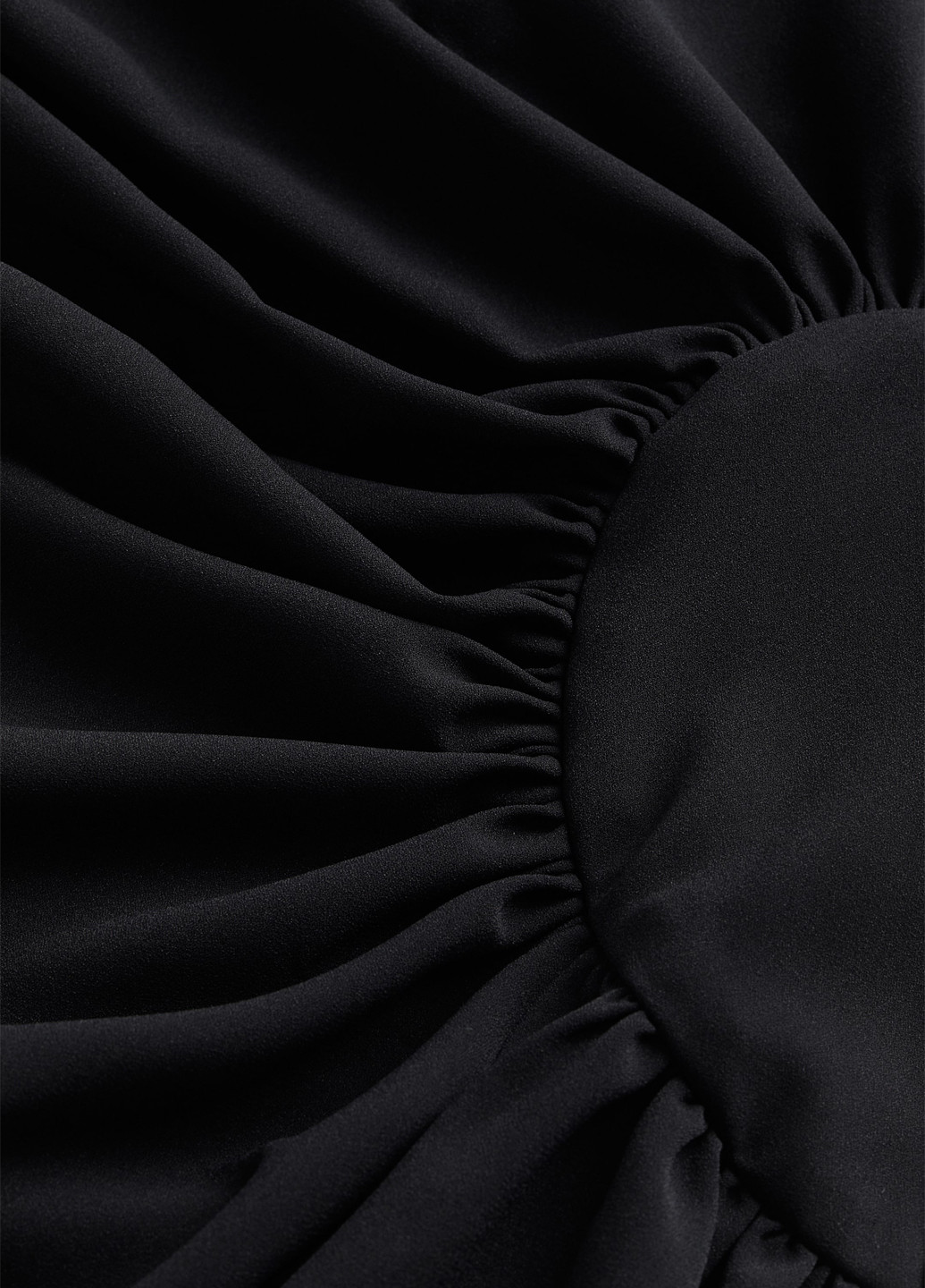 Черное вечернее, кэжуал платье H&M однотонное