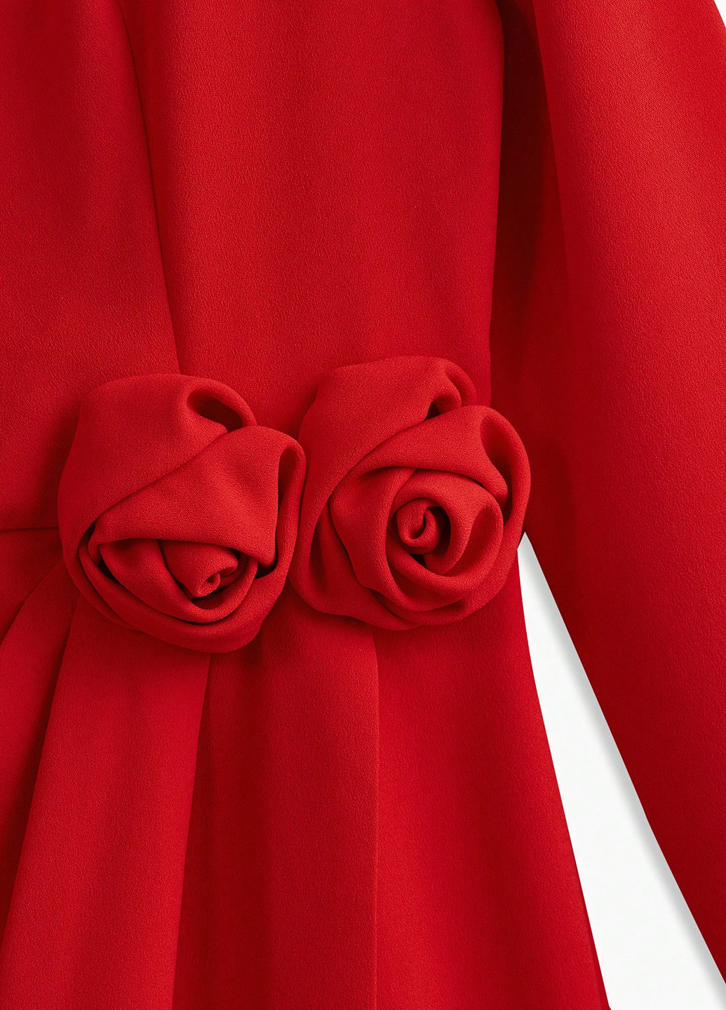 Червона вечірня сукня футляр SHEIN однотонна