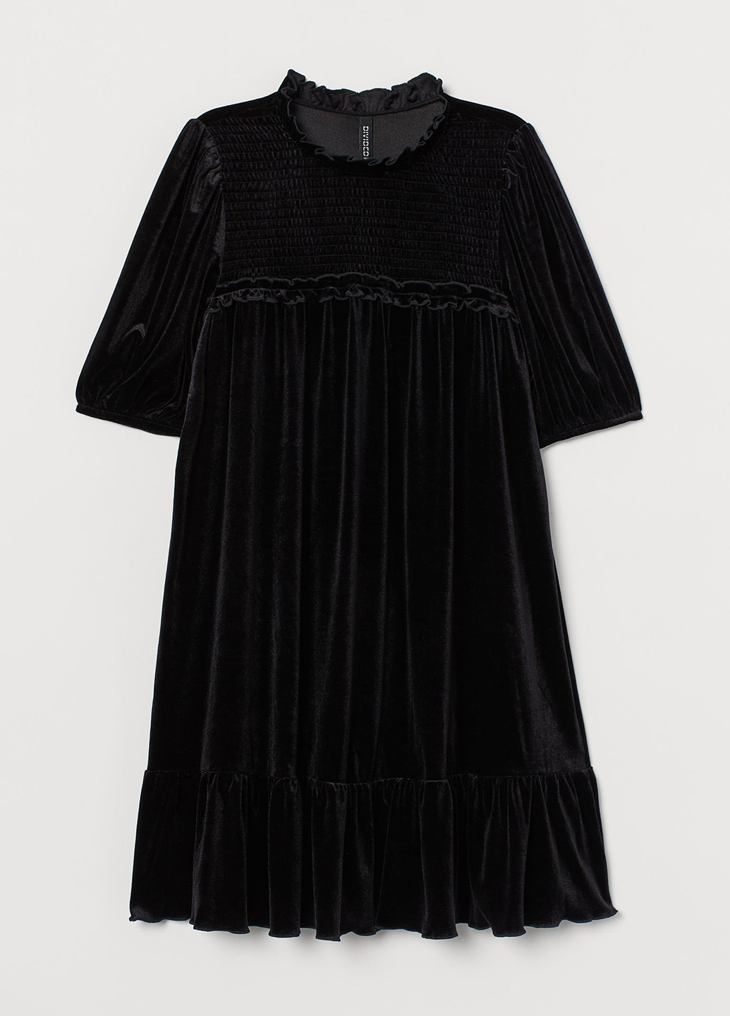 Черное кэжуал сукня а-силуэт H&M однотонное