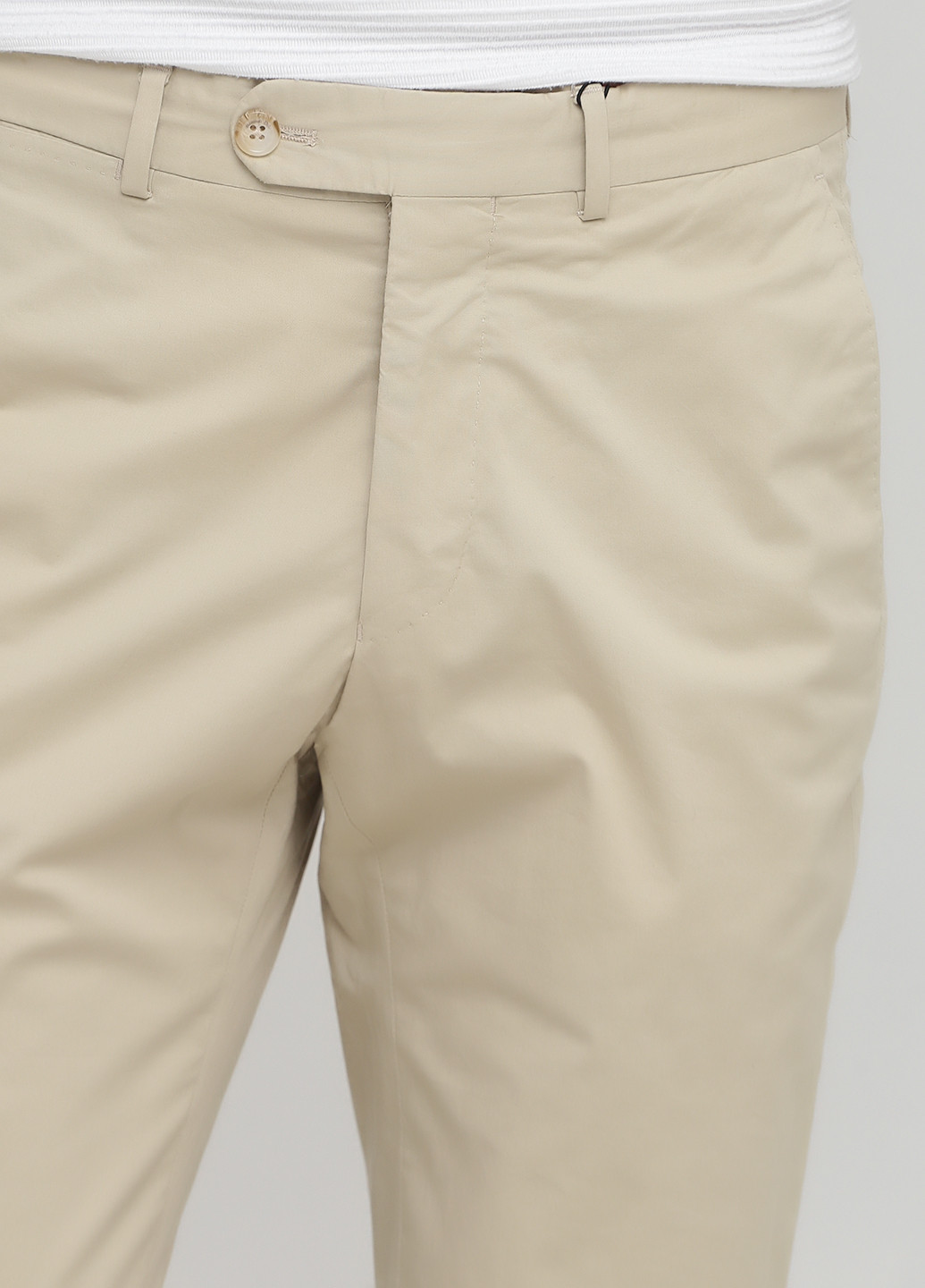 Бежевые кэжуал демисезонные чиносы брюки Massimo Dutti
