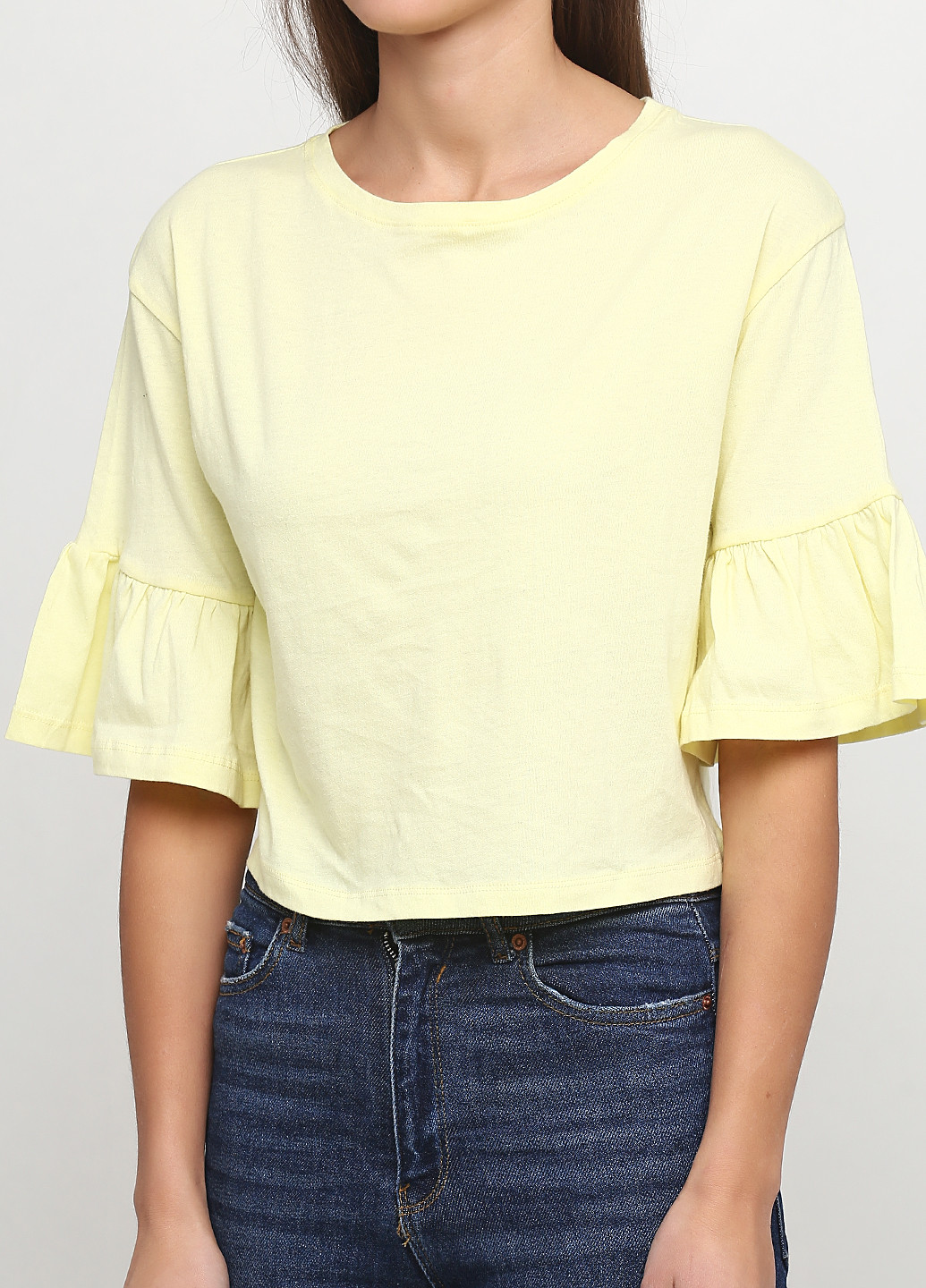 Світло-жовта літня футболка Terranova