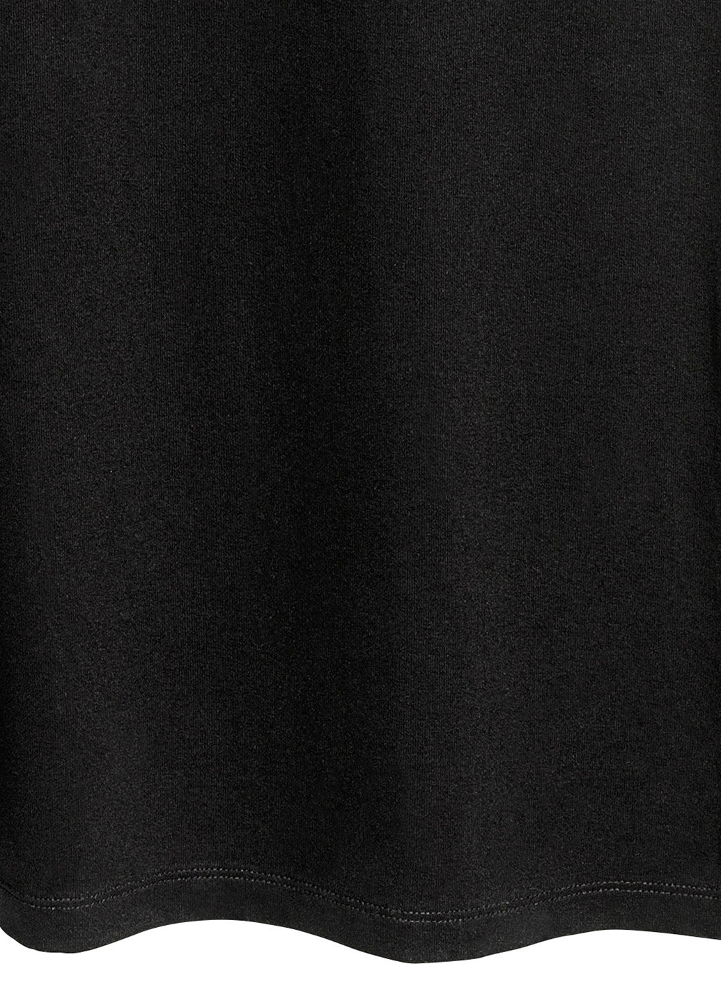 Спідниця H&M а-силует однотонна чорна кежуал трикотаж