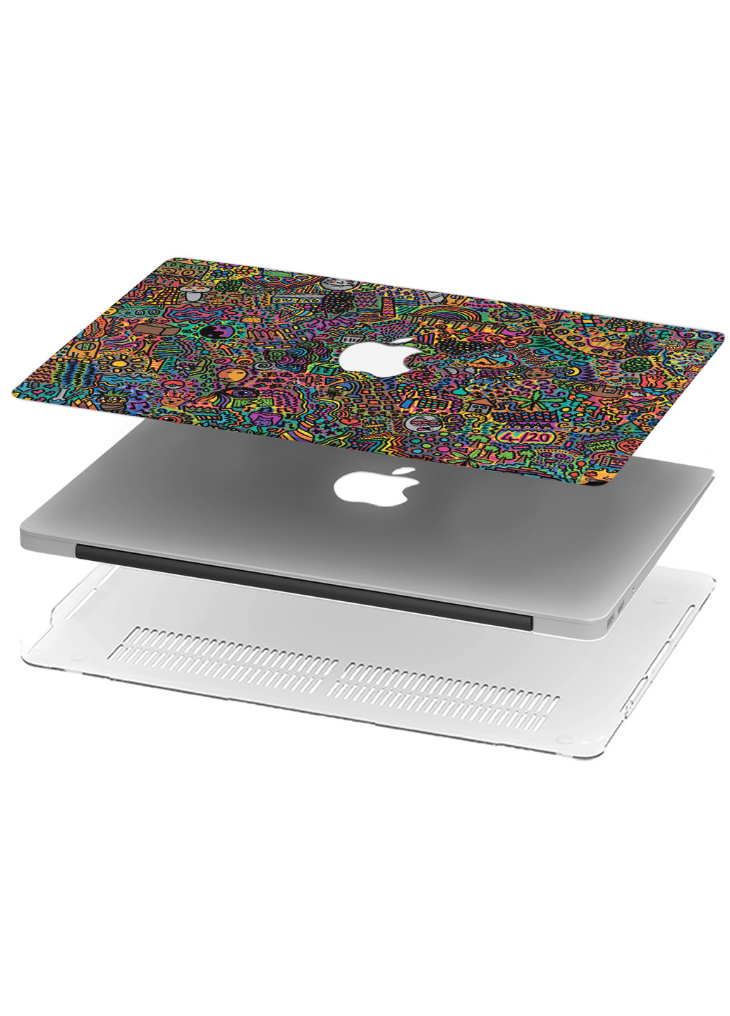 Чохол пластиковий для Apple MacBook Pro 15 A1707 / A1990 Абстракція Психоделік (Abstraction Psychedelic) (9649-2708) MobiPrint (219124629)
