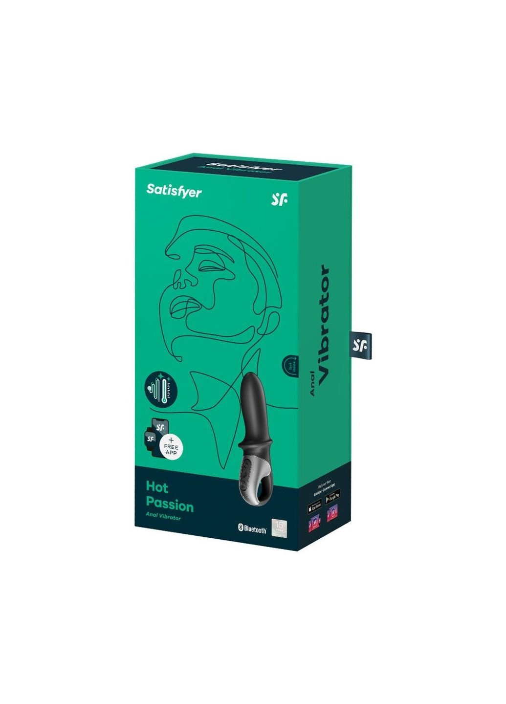 Анальный смарт вибратор с подогревом Hot Passion Satisfyer (254785240)