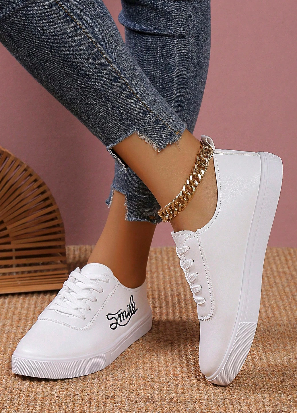 Белые кеды SHEIN